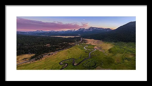 Hope Valley Aerial By Mike Breshears - Framed Print