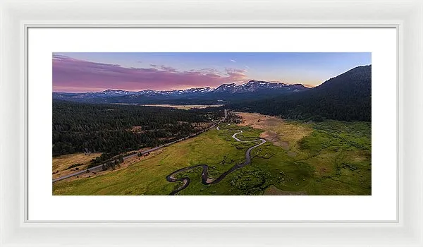 Hope Valley Aerial By Mike Breshears - Framed Print