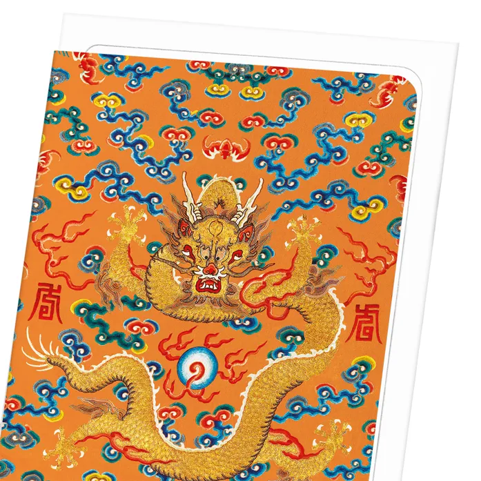 Imperial Dragon Robe Greeting Card