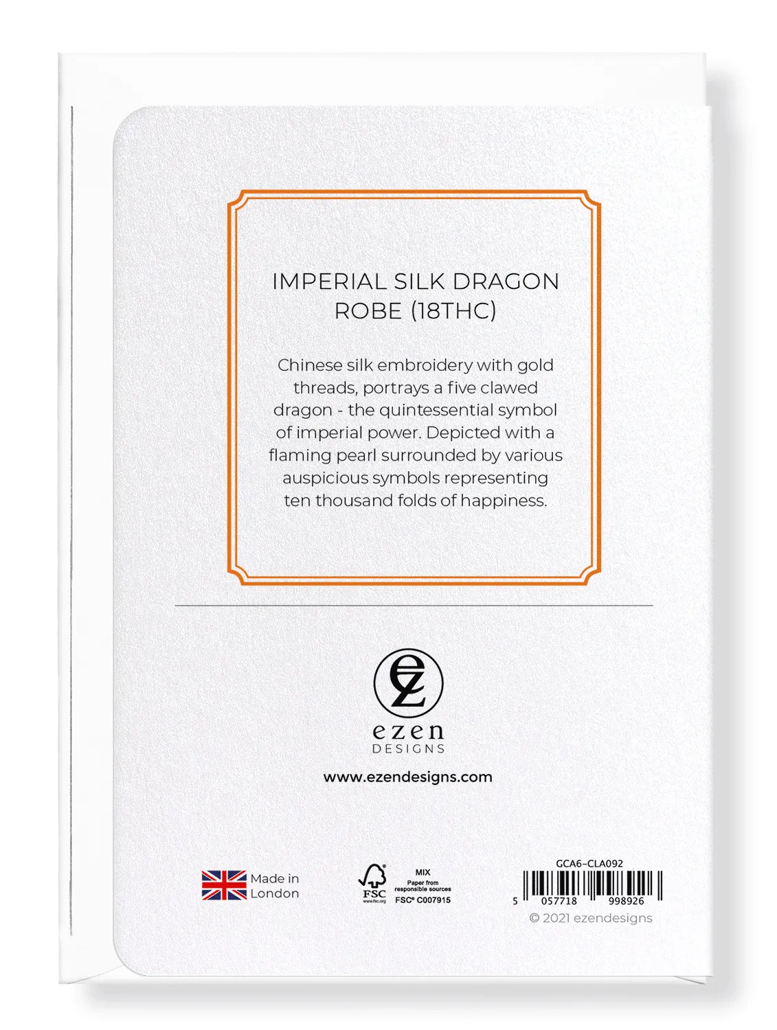 Imperial Dragon Robe Greeting Card