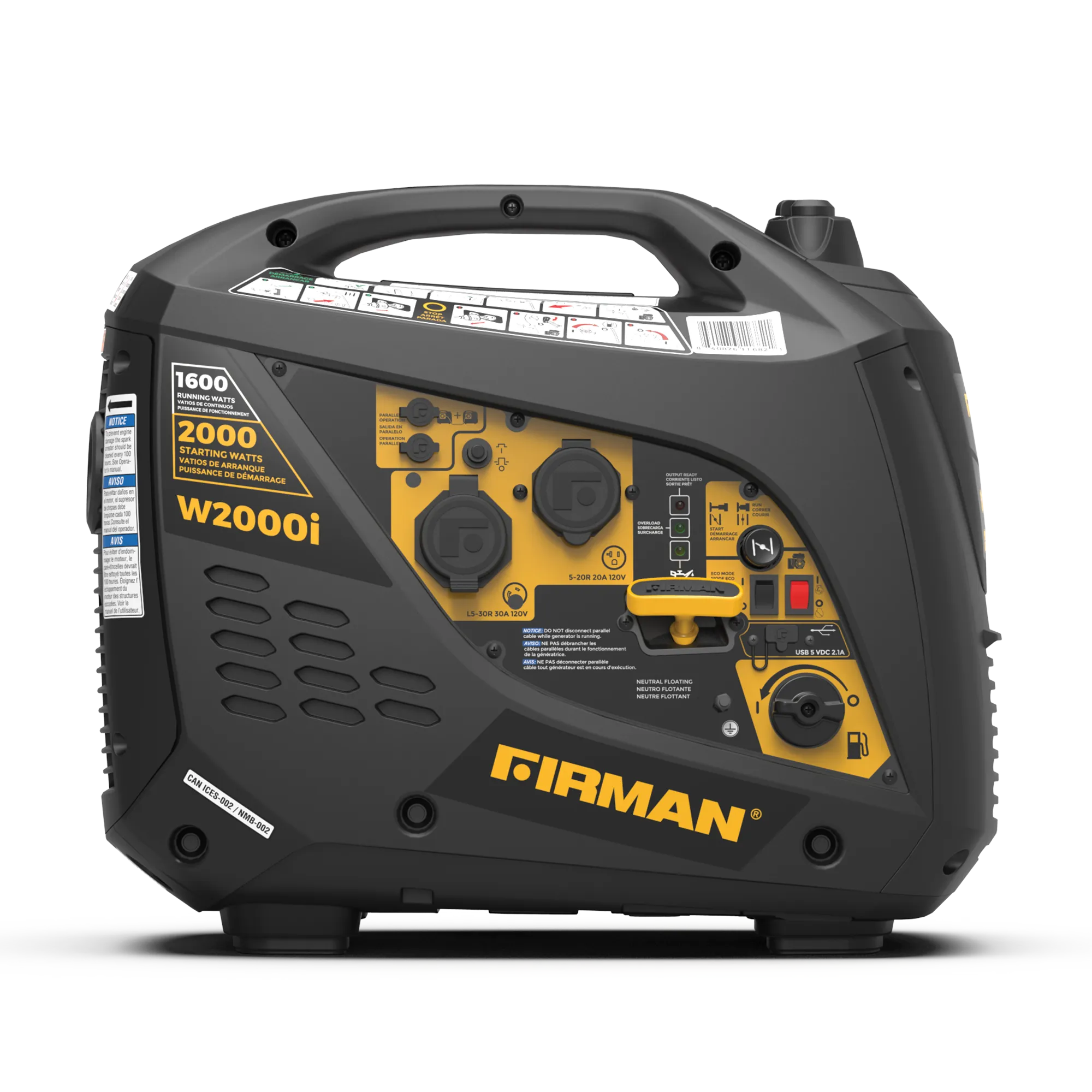 Inverter Portable Generator 2000/1600W Recoil Start