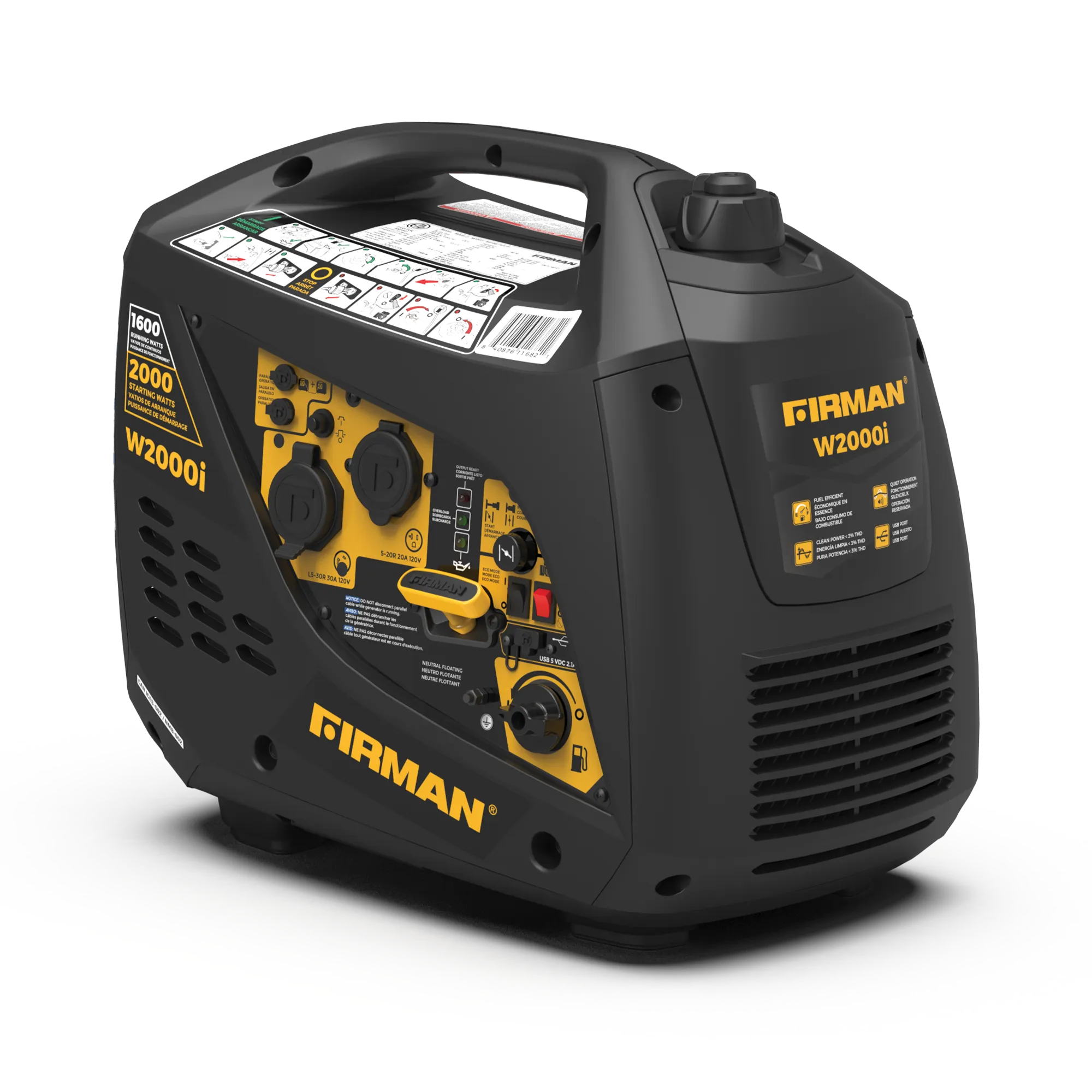 Inverter Portable Generator 2000/1600W Recoil Start