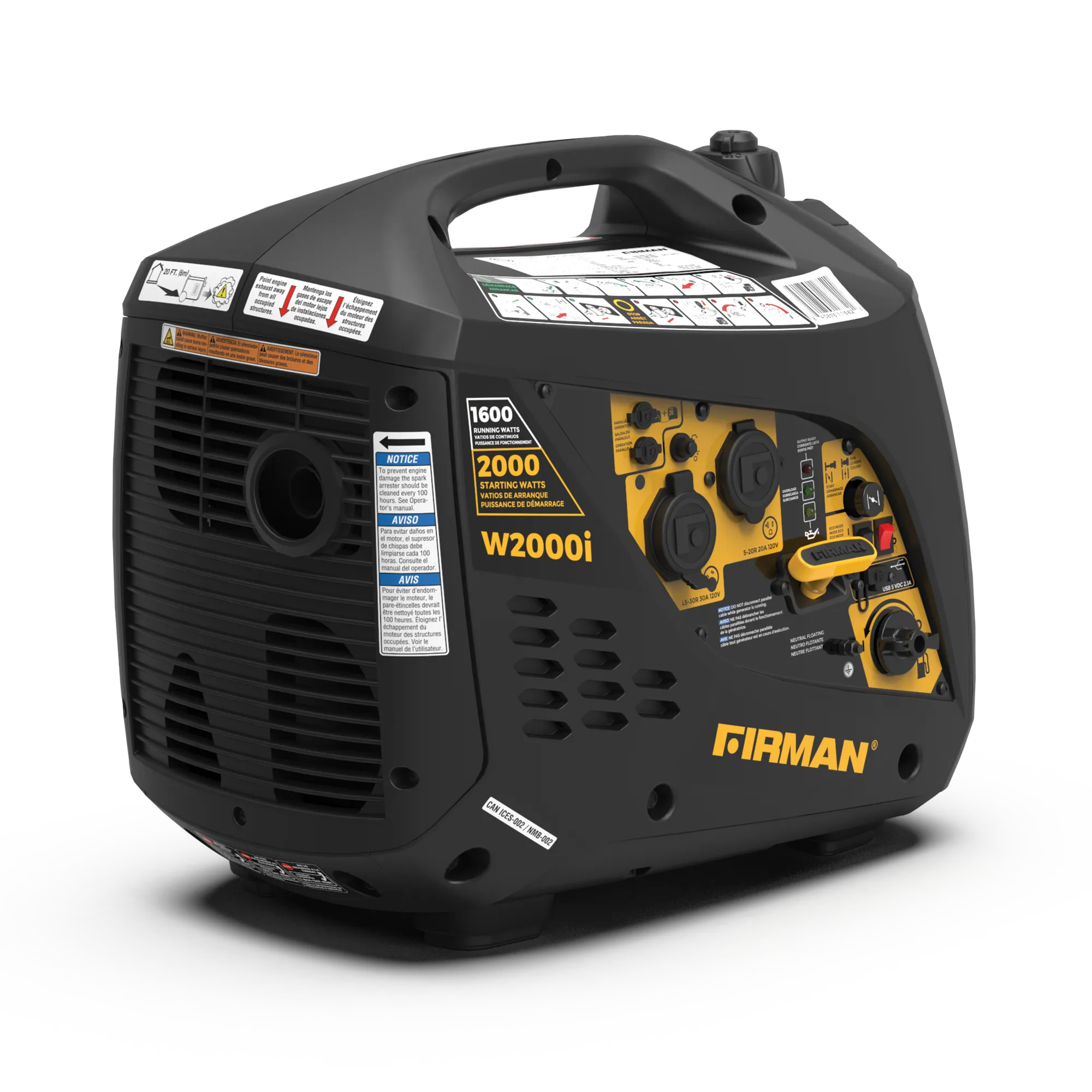 Inverter Portable Generator 2000/1600W Recoil Start