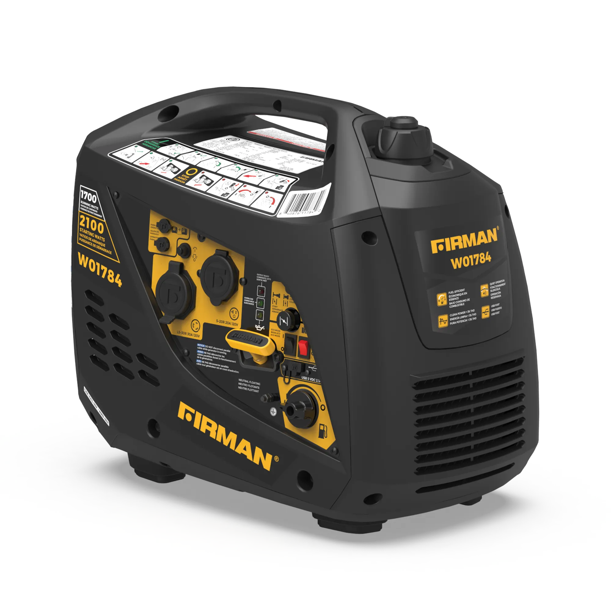 Inverter Portable Generator 2100W Recoil Start