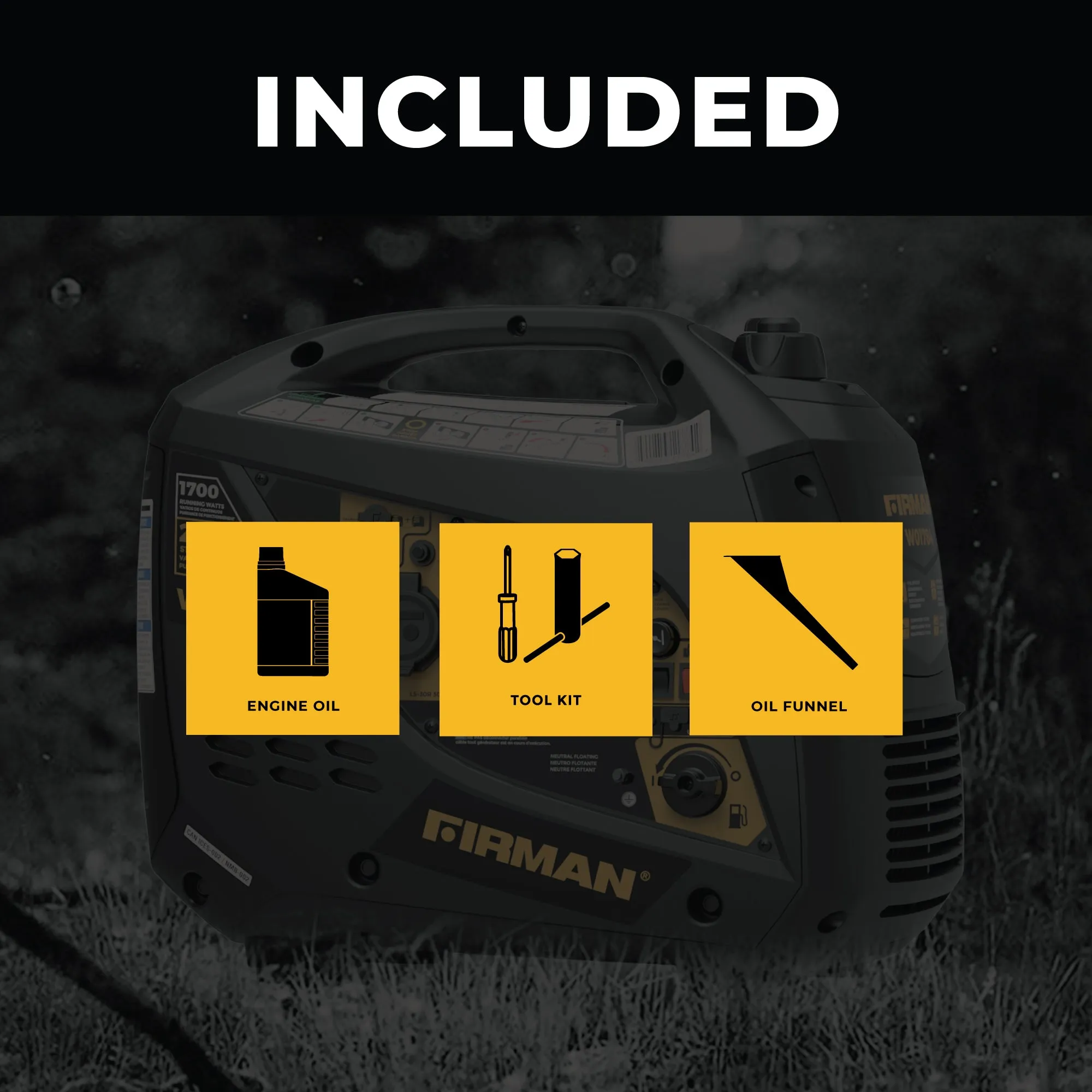 Inverter Portable Generator 2100W Recoil Start