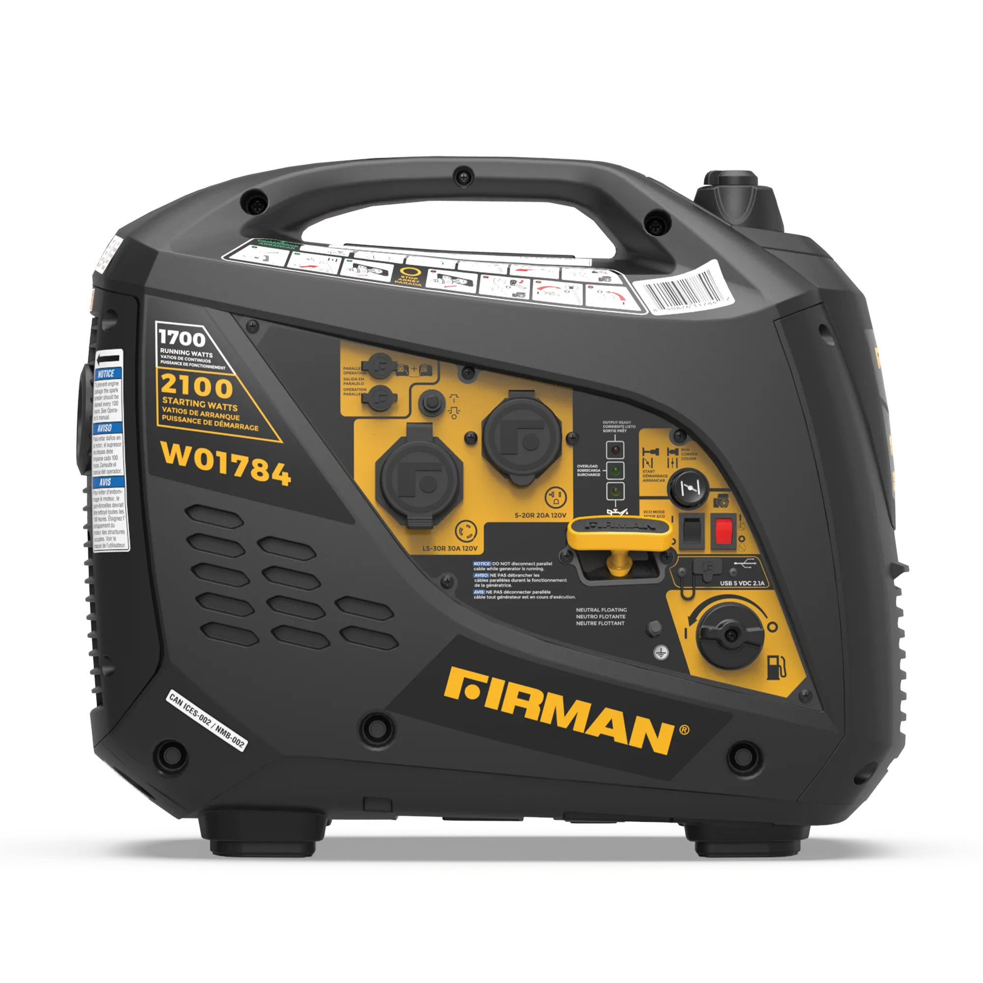Inverter Portable Generator 2100W Recoil Start