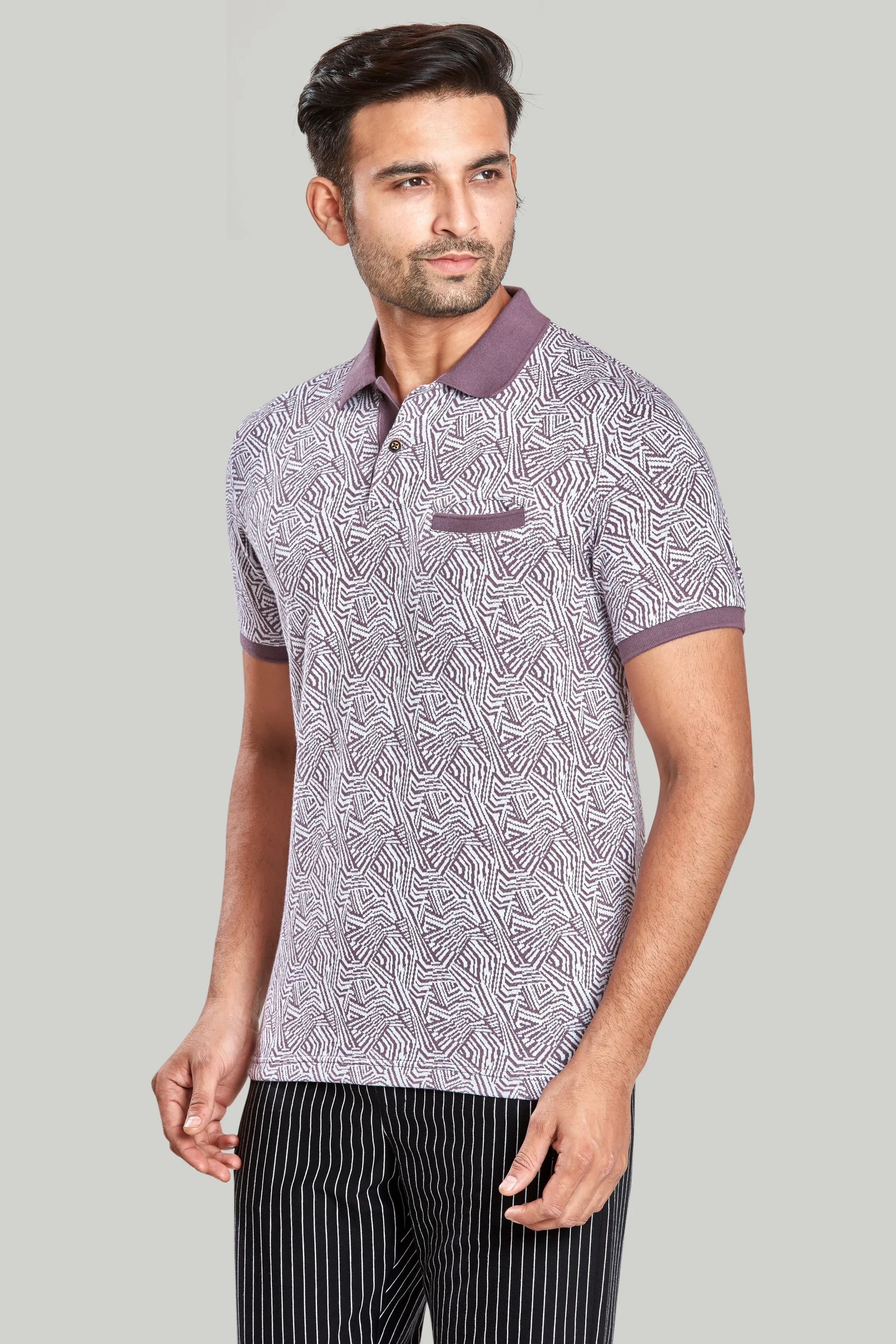 Jacquard Texture Polo