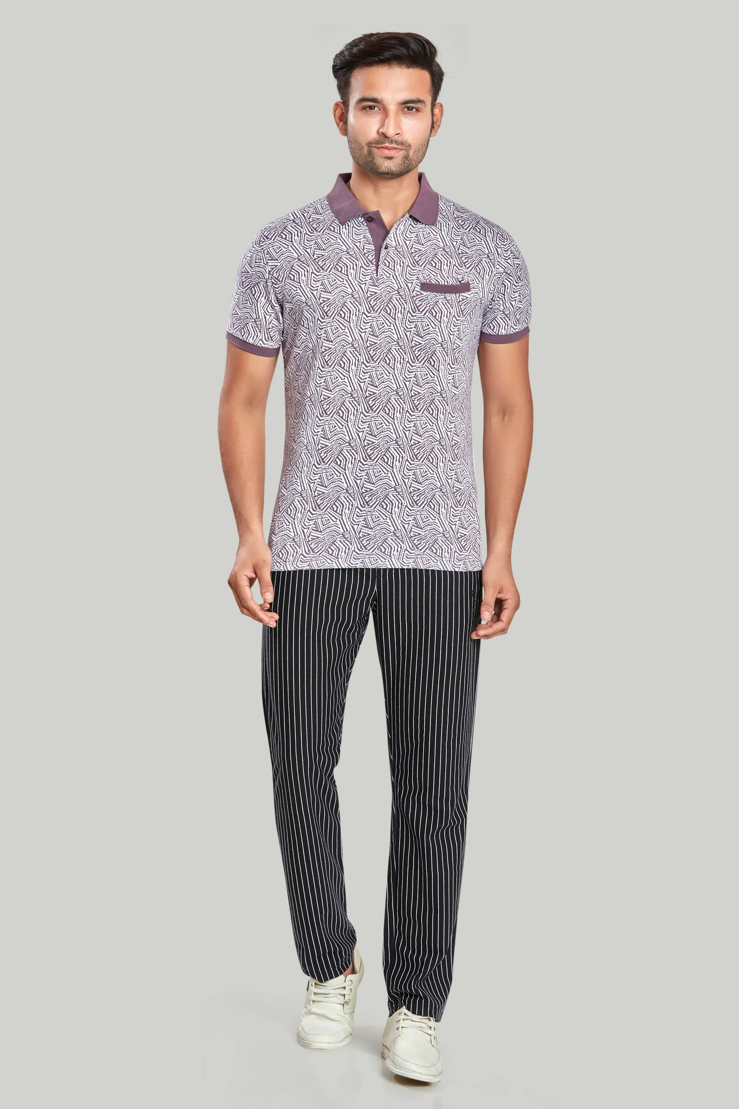 Jacquard Texture Polo