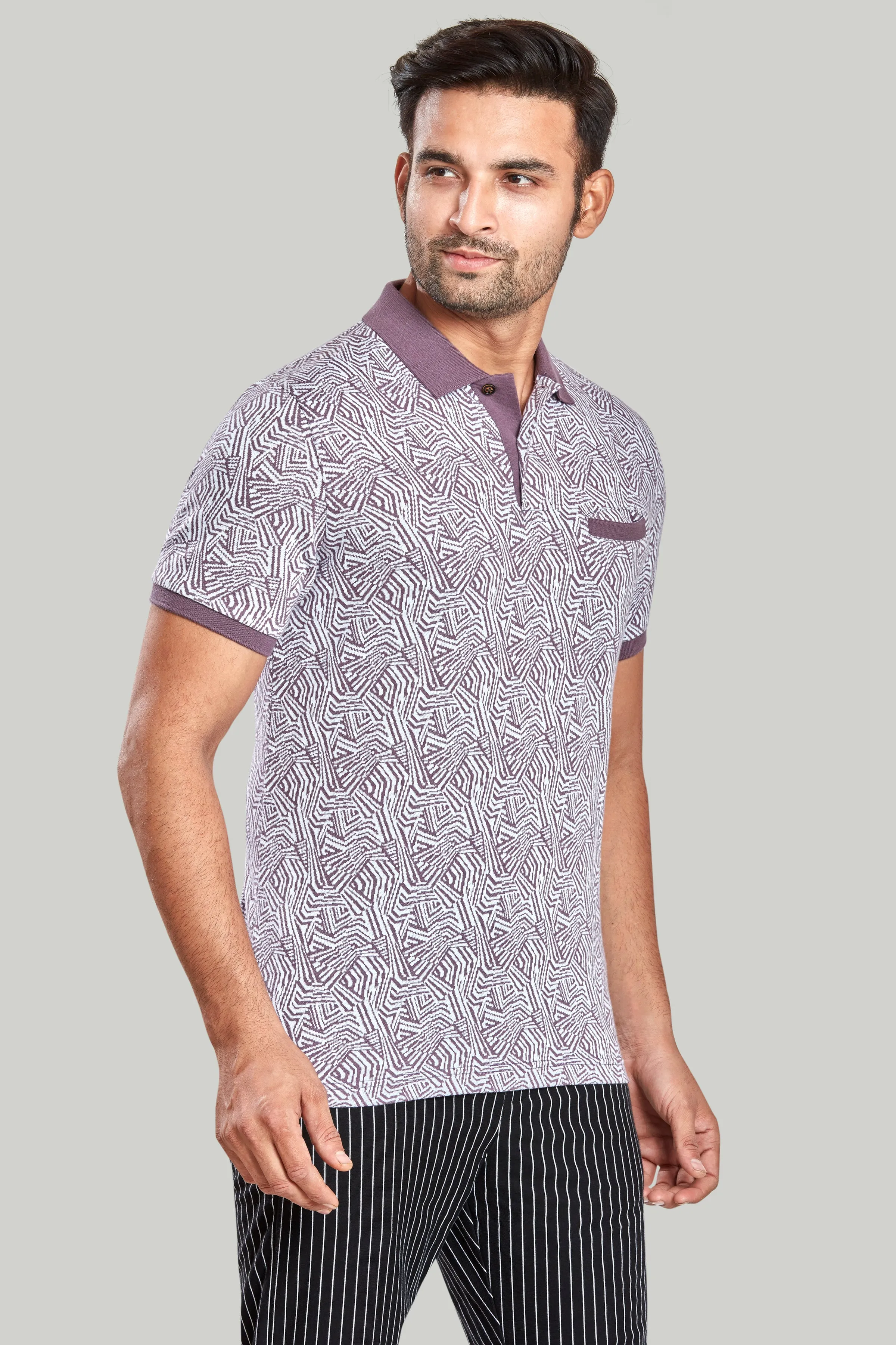 Jacquard Texture Polo