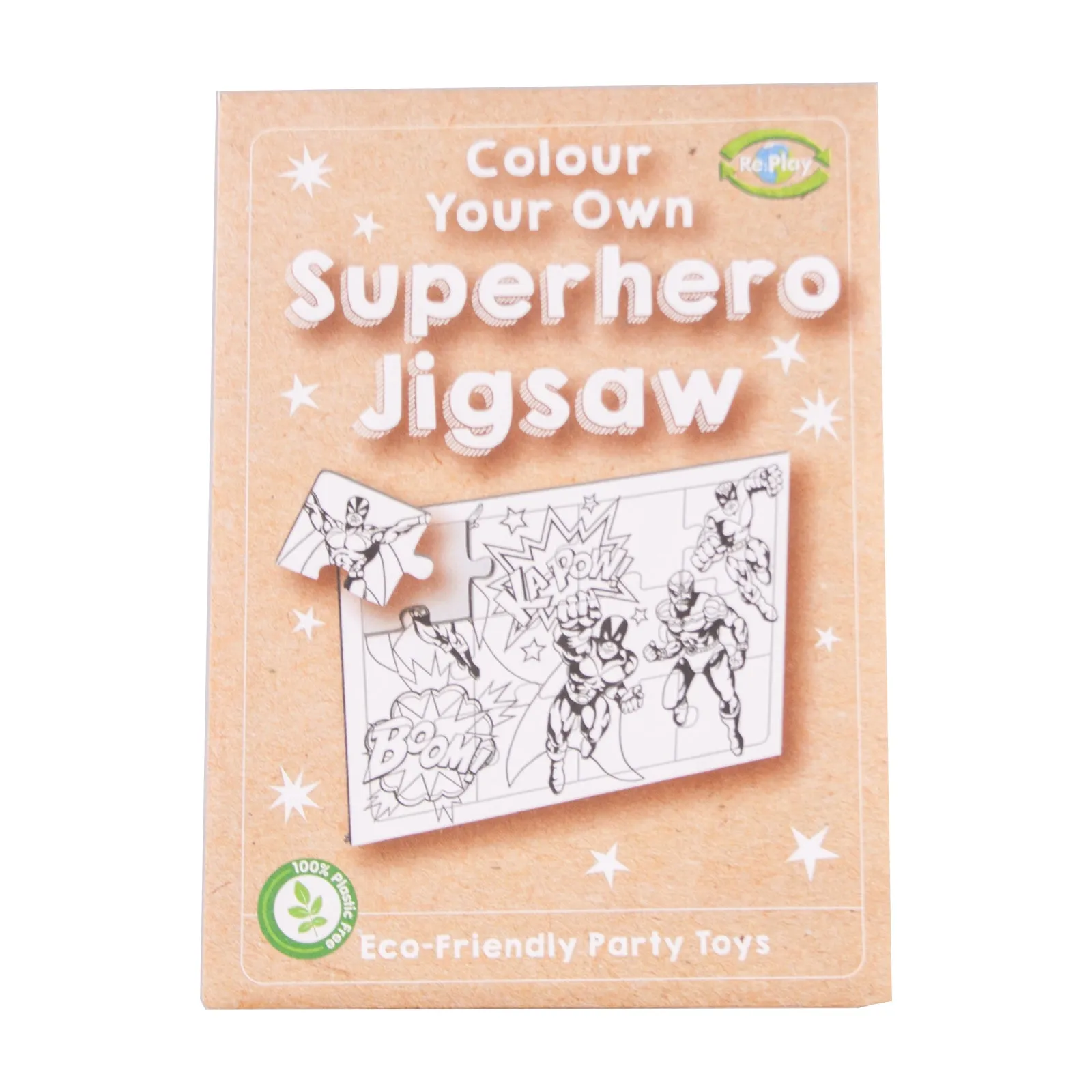 Jigsaw Play Cardboard Superhero 3, 6, 12pcs
