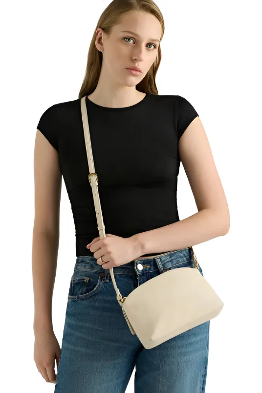 JUJU & CO CLEO CROSSBODY BAG - IVORY