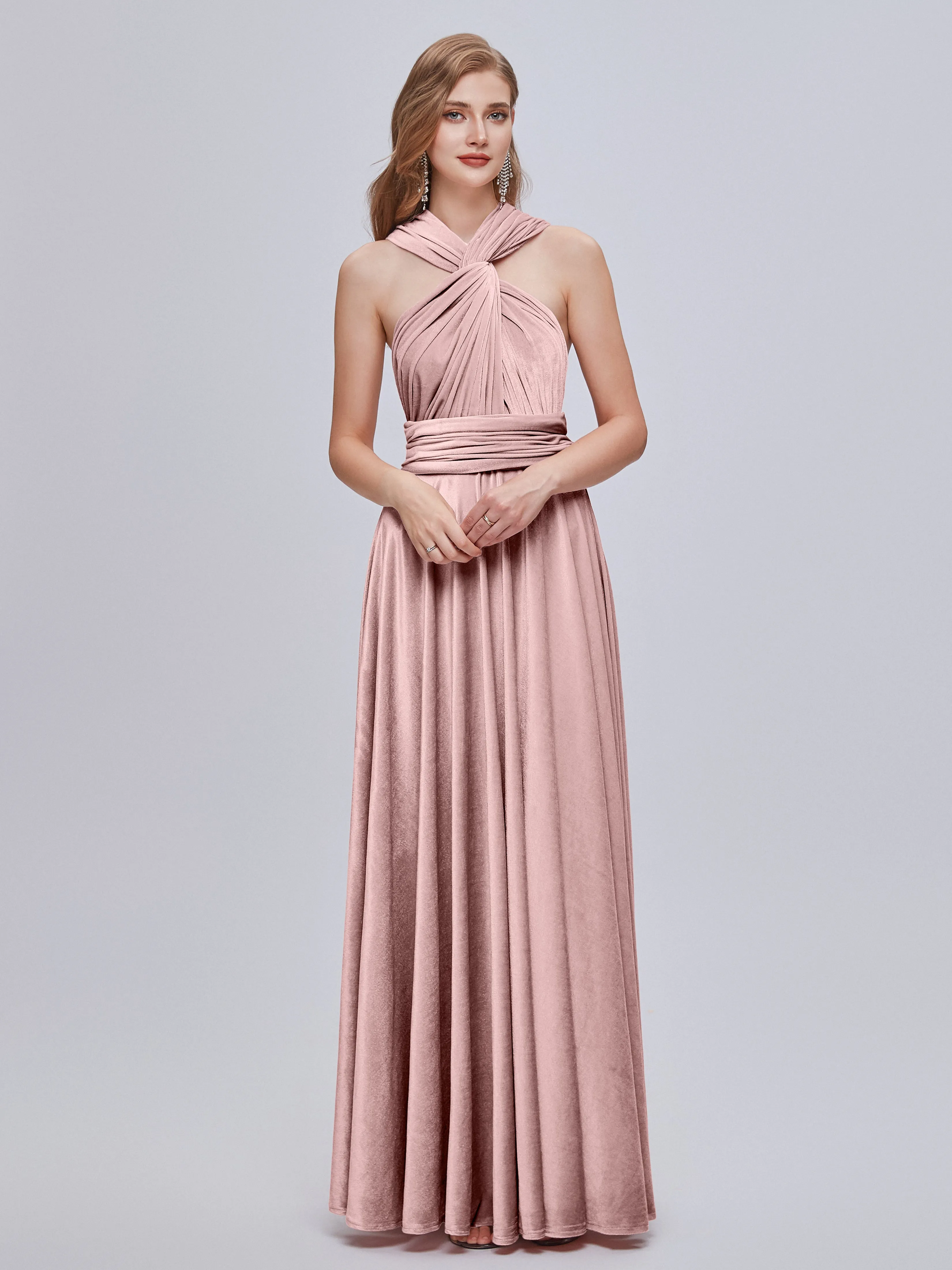 Juliet Gorgeous Convertible Velvet Bridesmaid Dresses