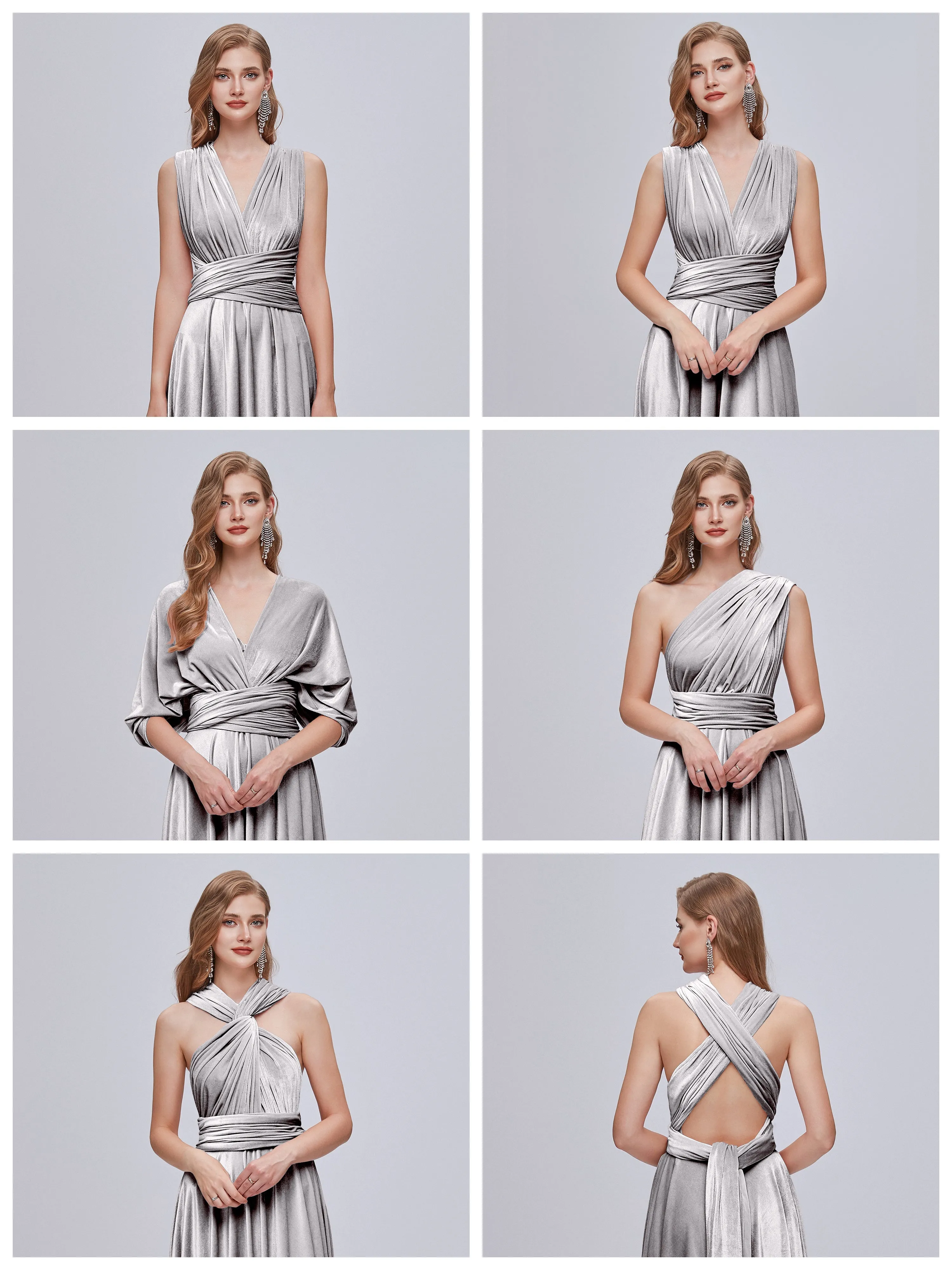 Juliet Gorgeous Convertible Velvet Bridesmaid Dresses