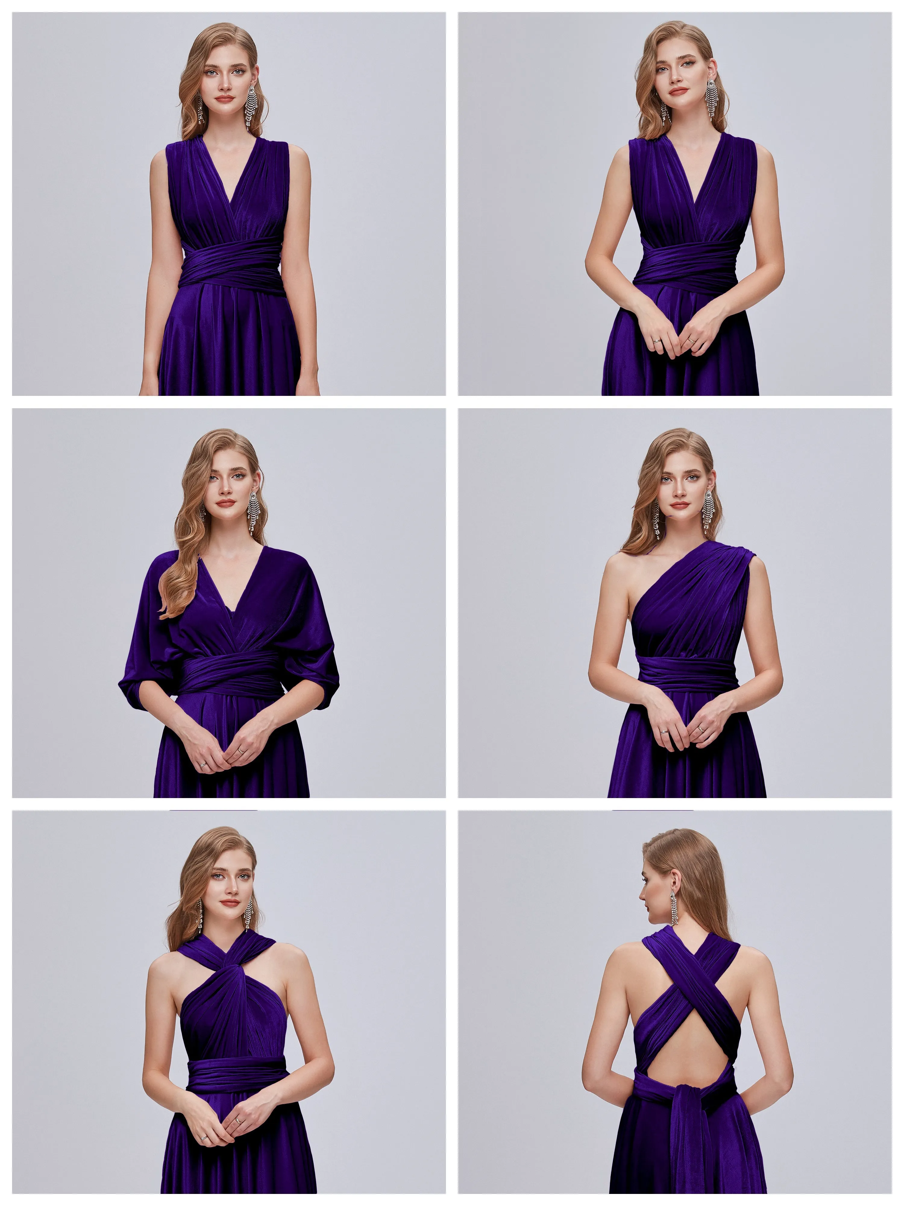 Juliet Gorgeous Convertible Velvet Bridesmaid Dresses