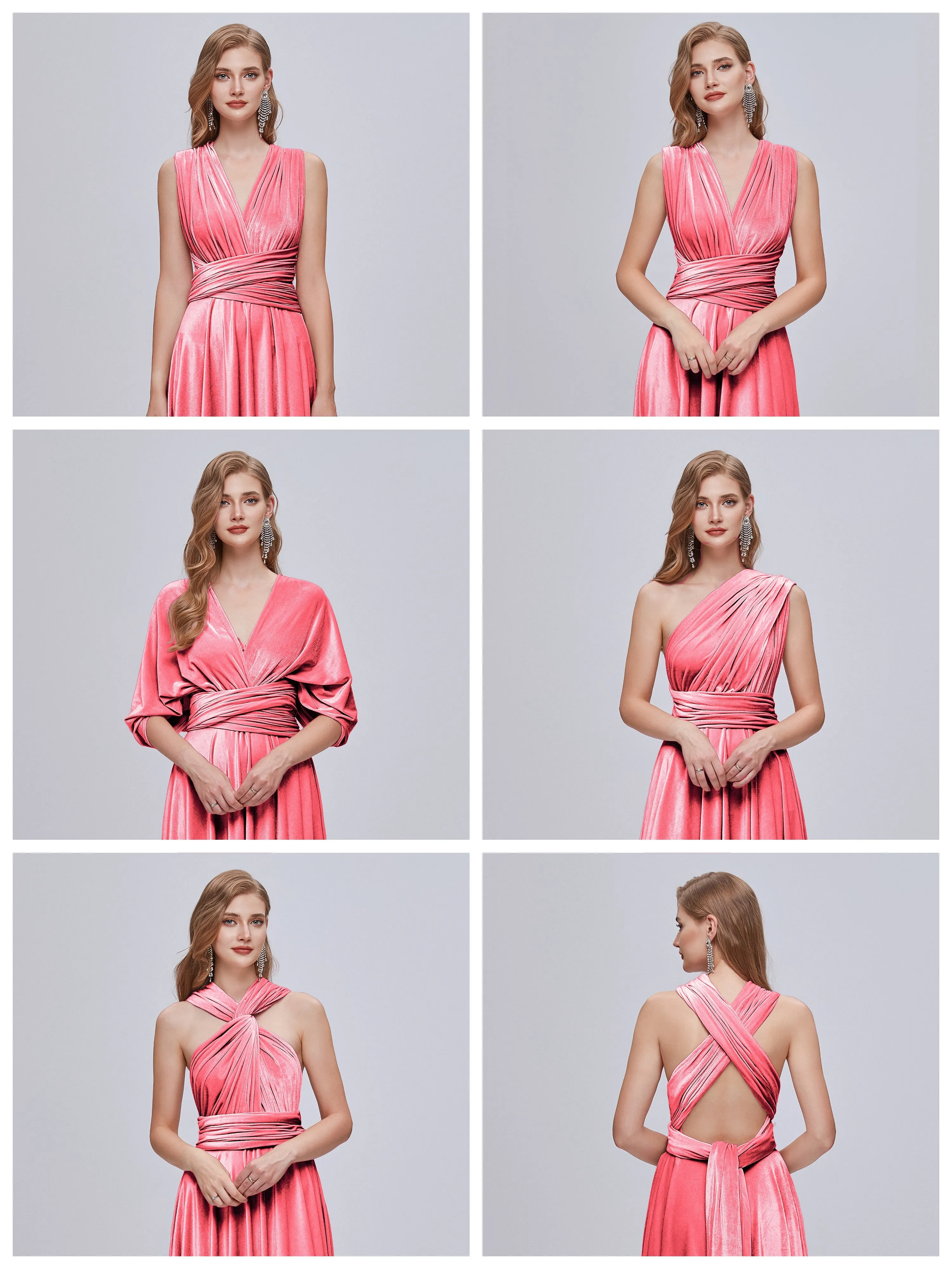Juliet Gorgeous Convertible Velvet Bridesmaid Dresses