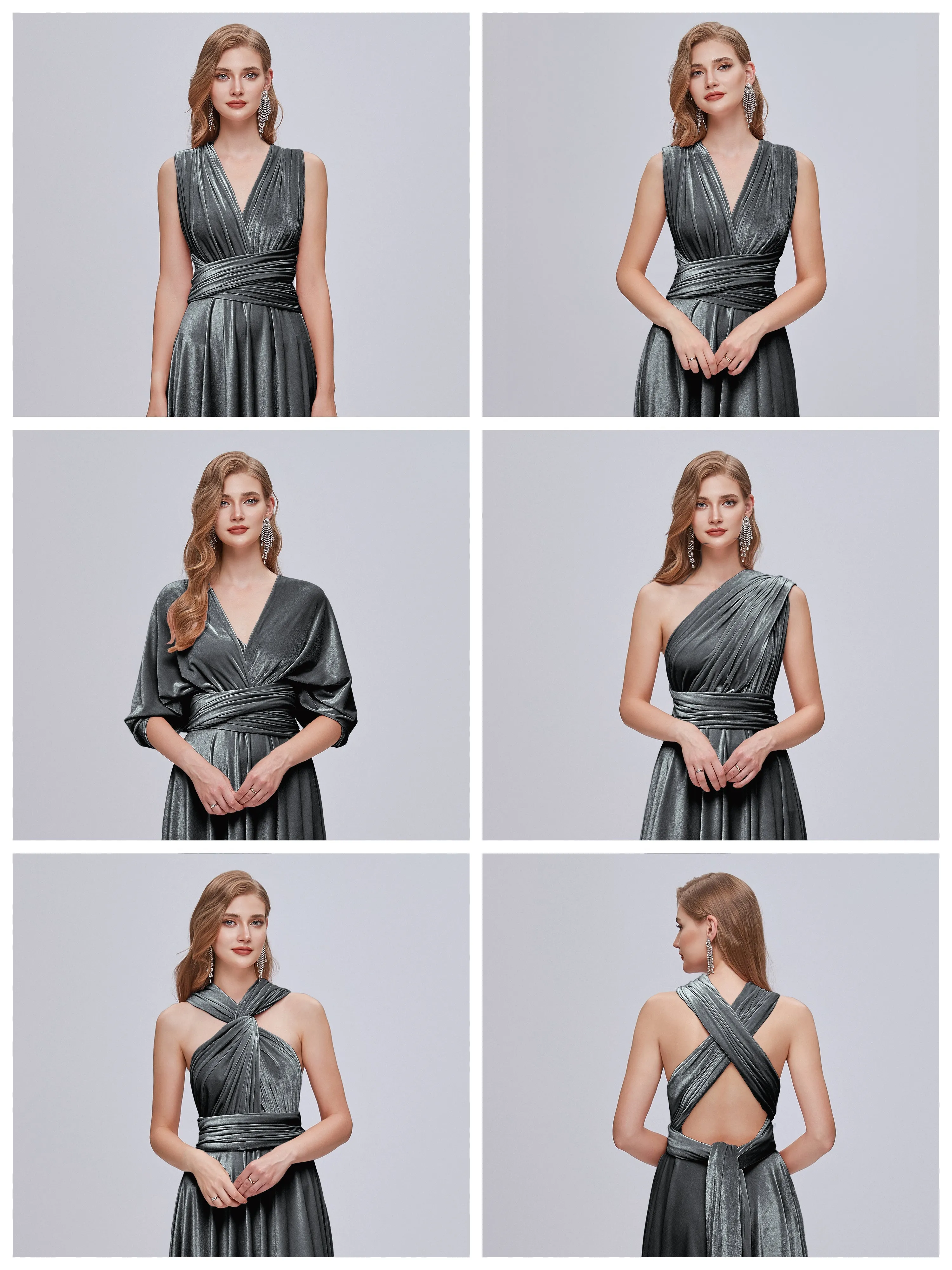 Juliet Gorgeous Convertible Velvet Bridesmaid Dresses