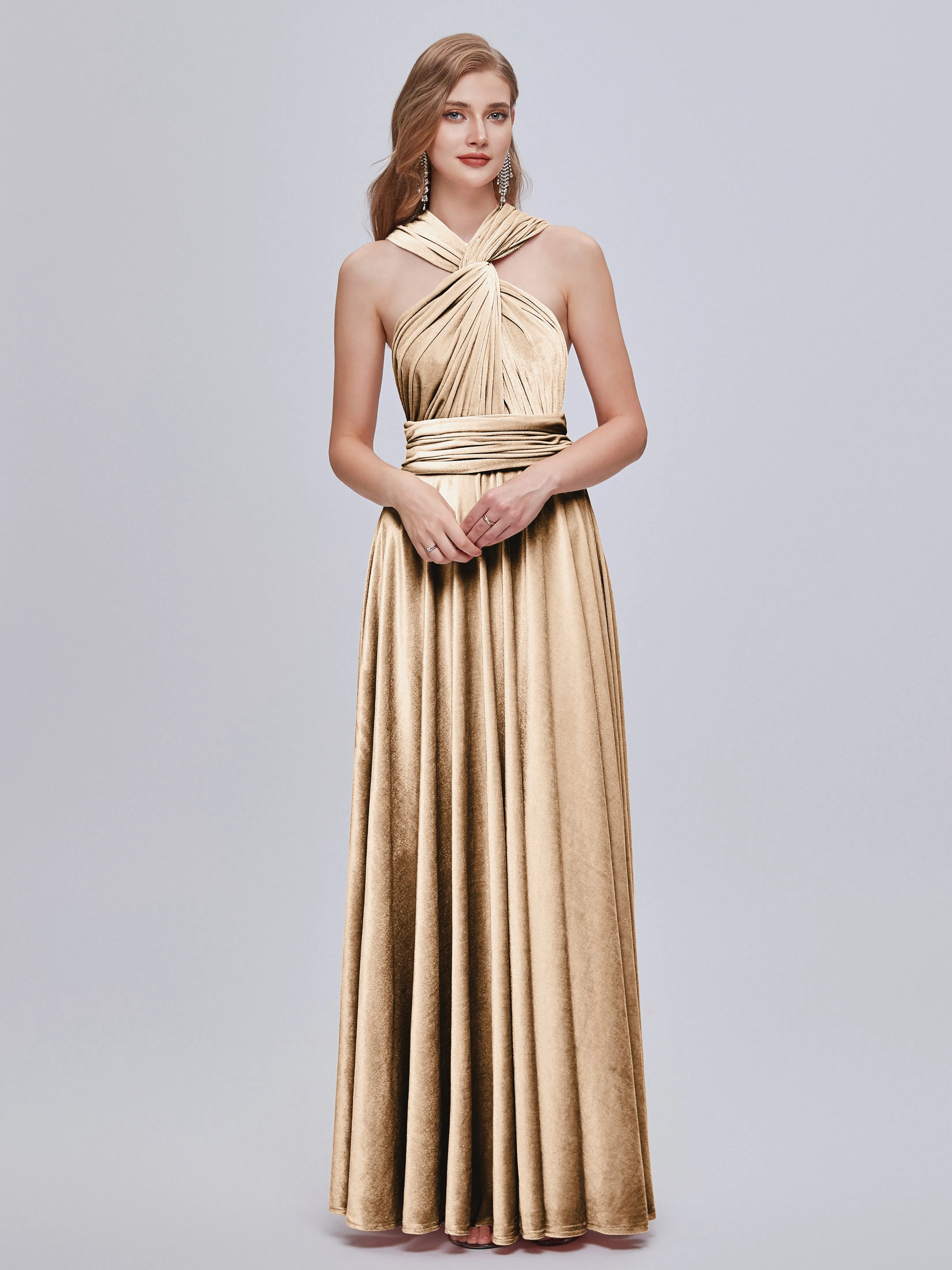 Juliet Gorgeous Convertible Velvet Bridesmaid Dresses