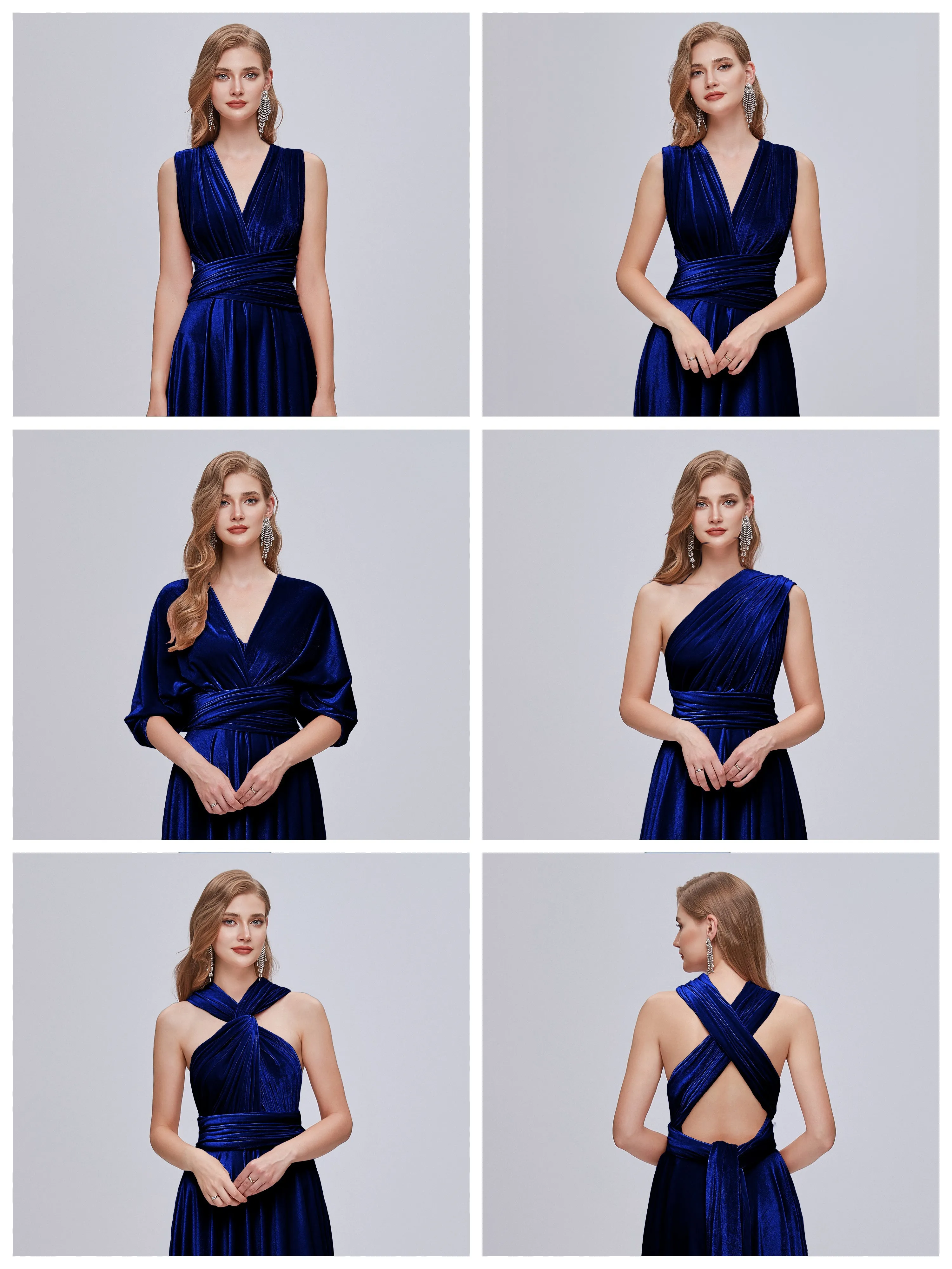 Juliet Gorgeous Convertible Velvet Bridesmaid Dresses