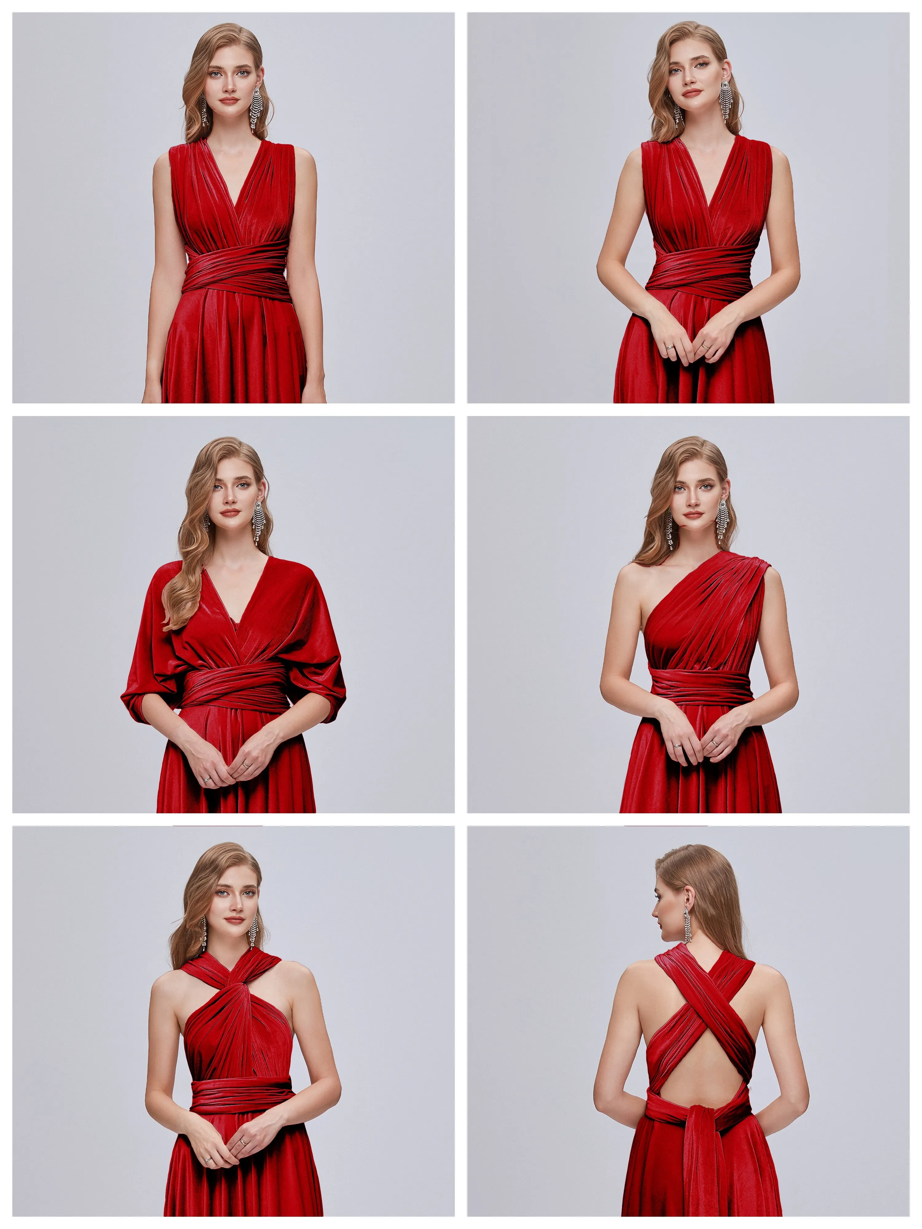 Juliet Gorgeous Convertible Velvet Bridesmaid Dresses