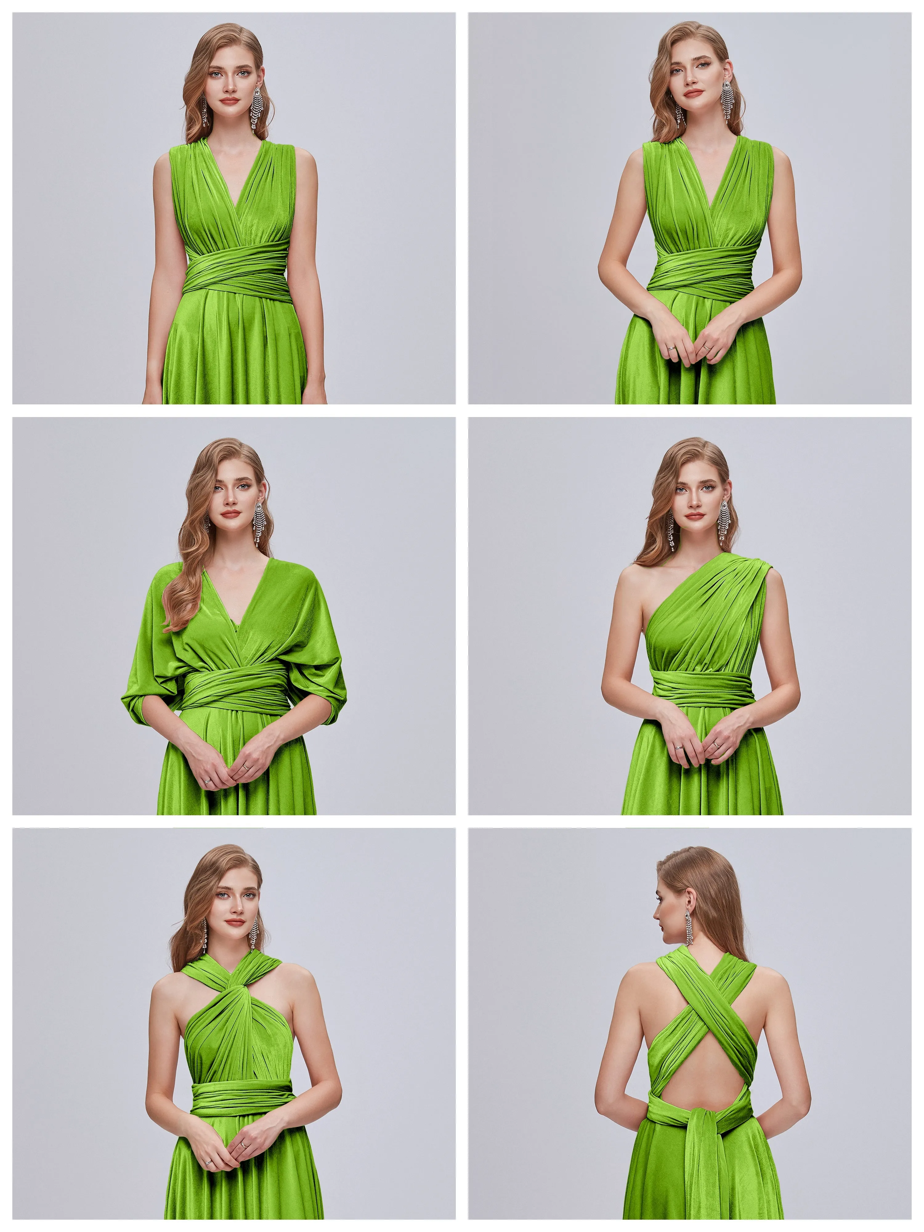 Juliet Gorgeous Convertible Velvet Bridesmaid Dresses