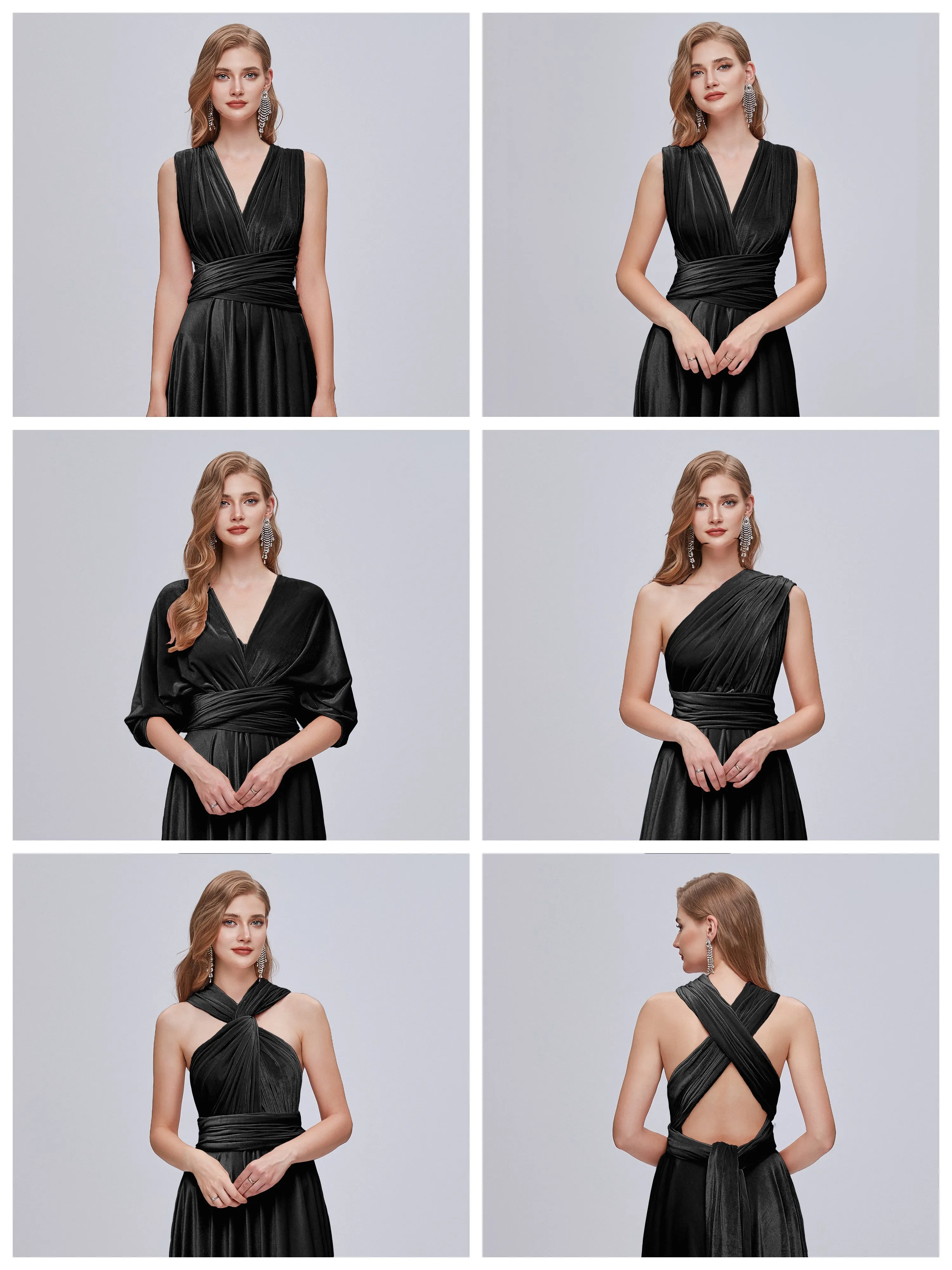Juliet Gorgeous Convertible Velvet Bridesmaid Dresses