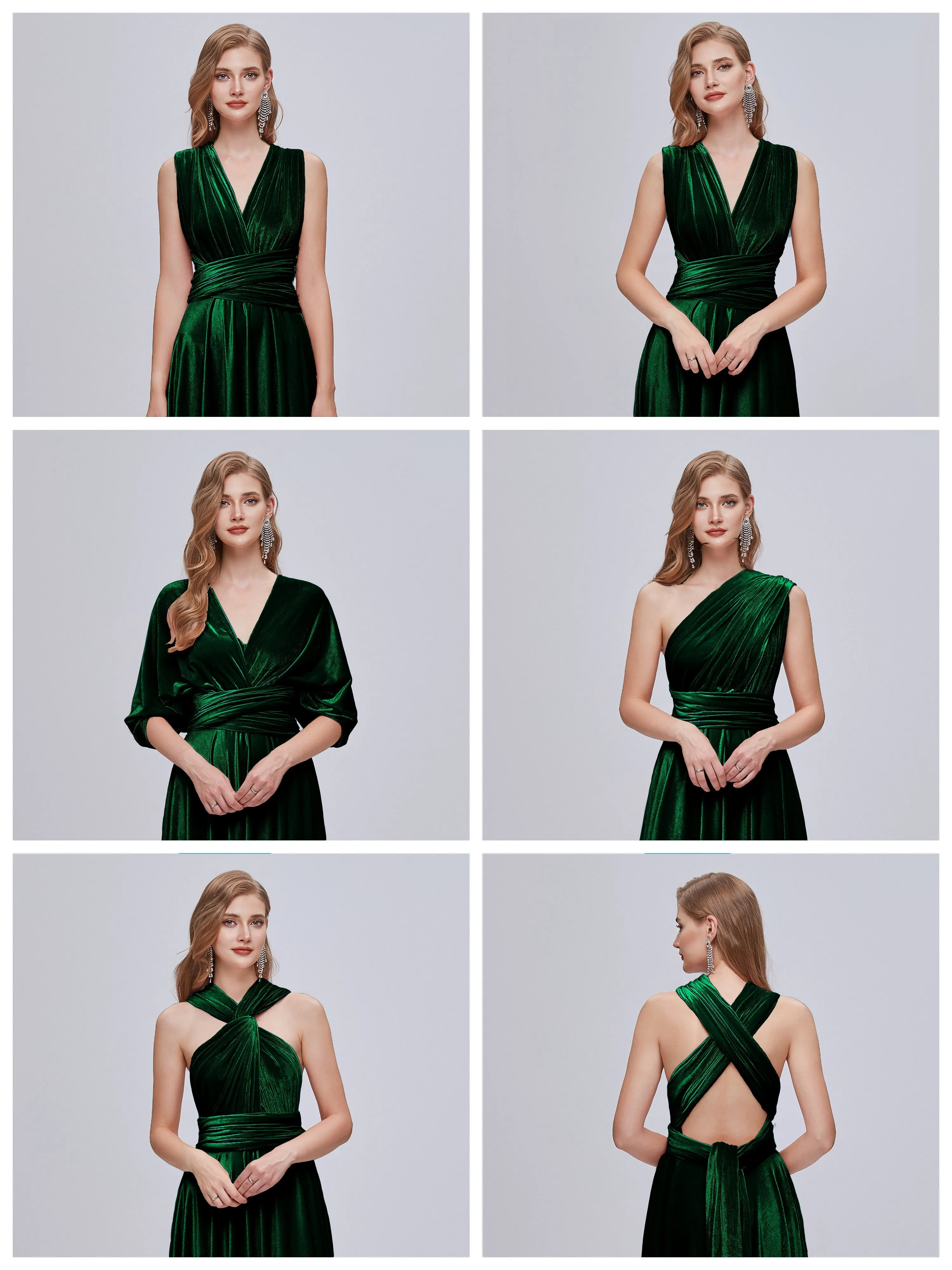 Juliet Gorgeous Convertible Velvet Bridesmaid Dresses