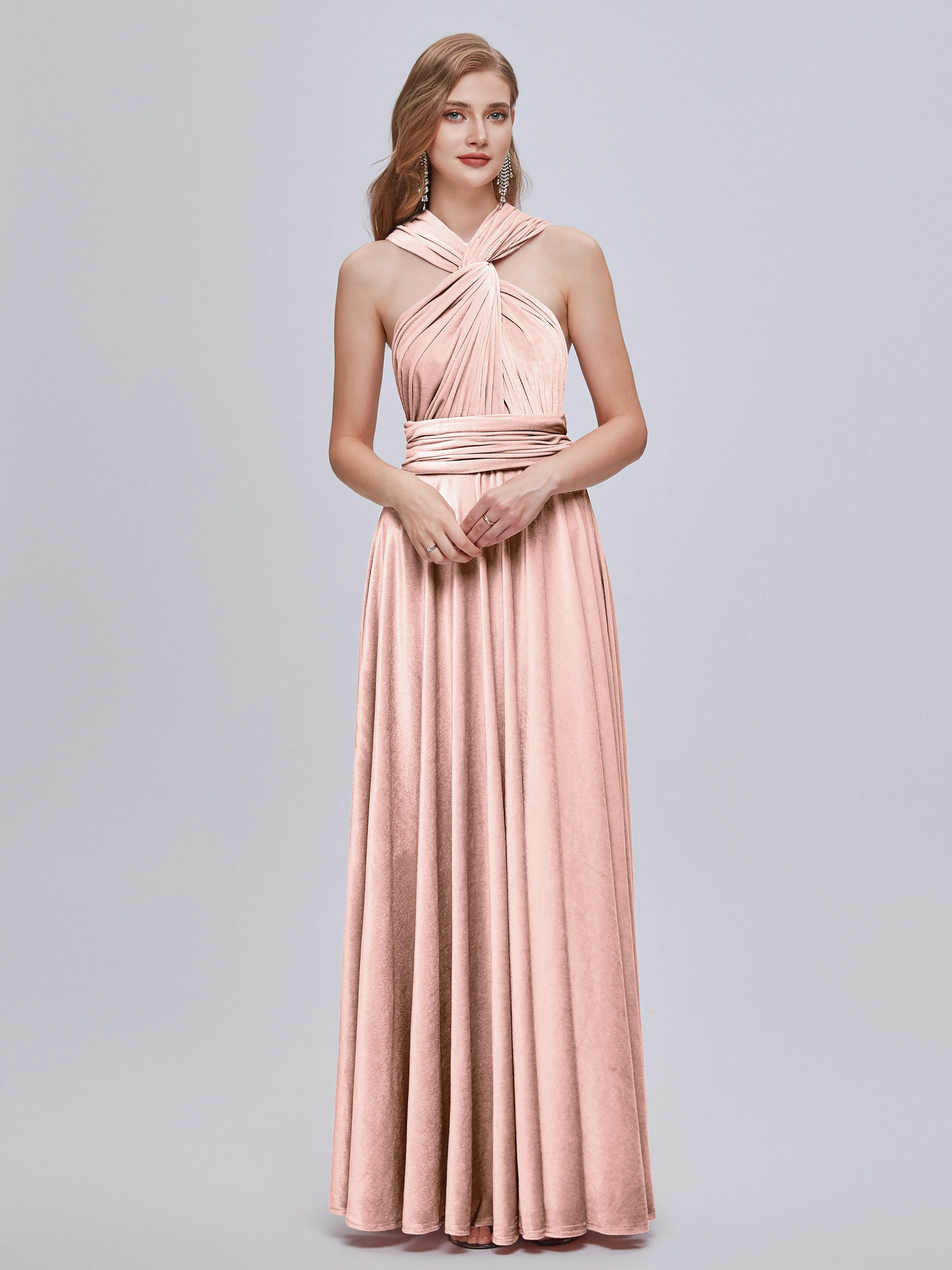 Juliet Gorgeous Convertible Velvet Bridesmaid Dresses