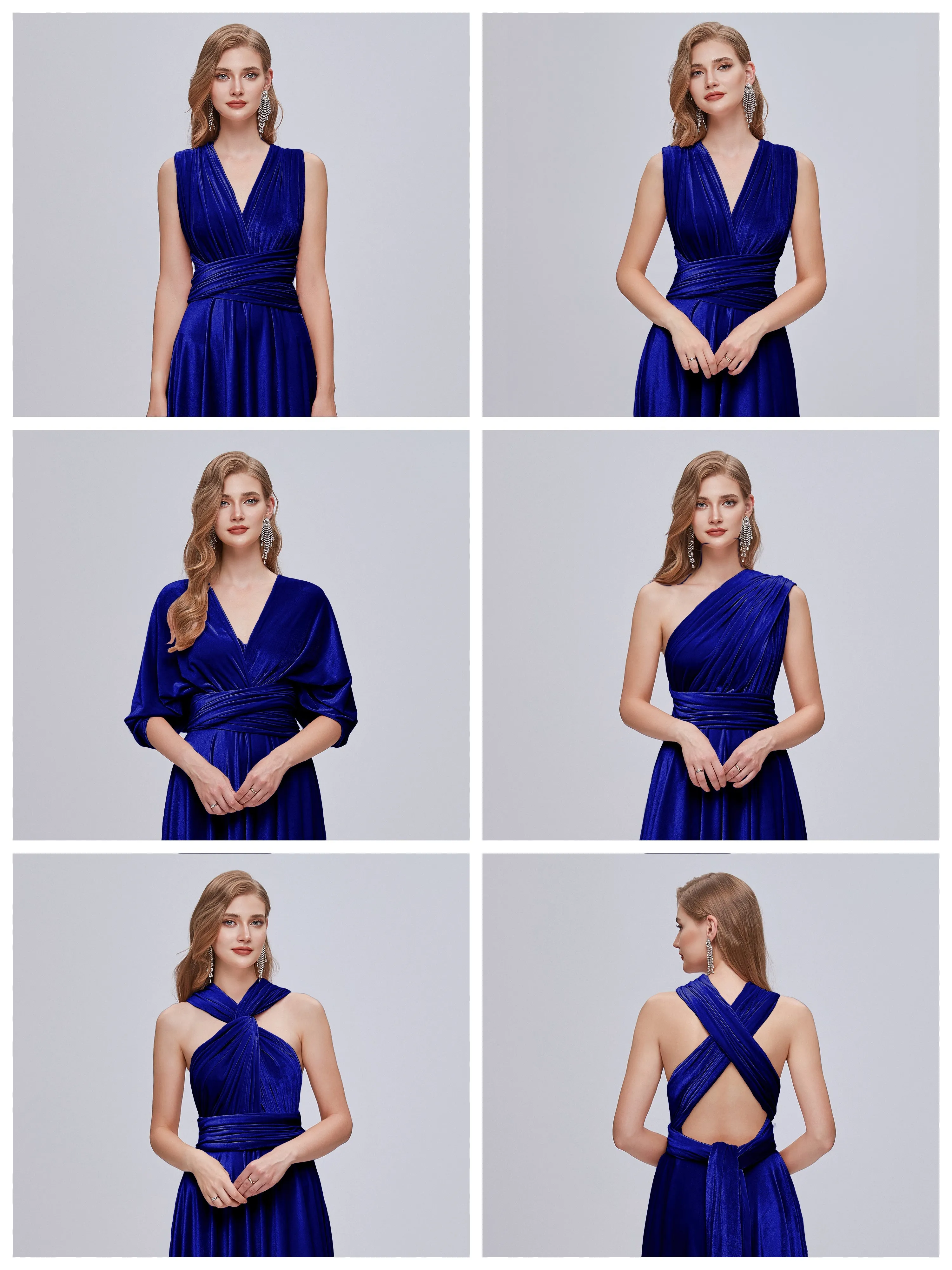 Juliet Gorgeous Convertible Velvet Bridesmaid Dresses