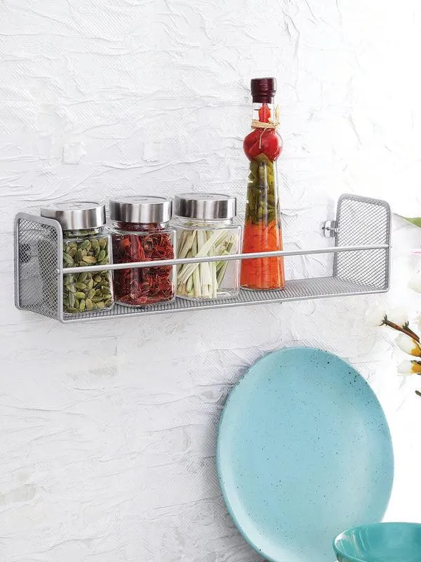 JVS Silver kitchen shelf Space Organizer