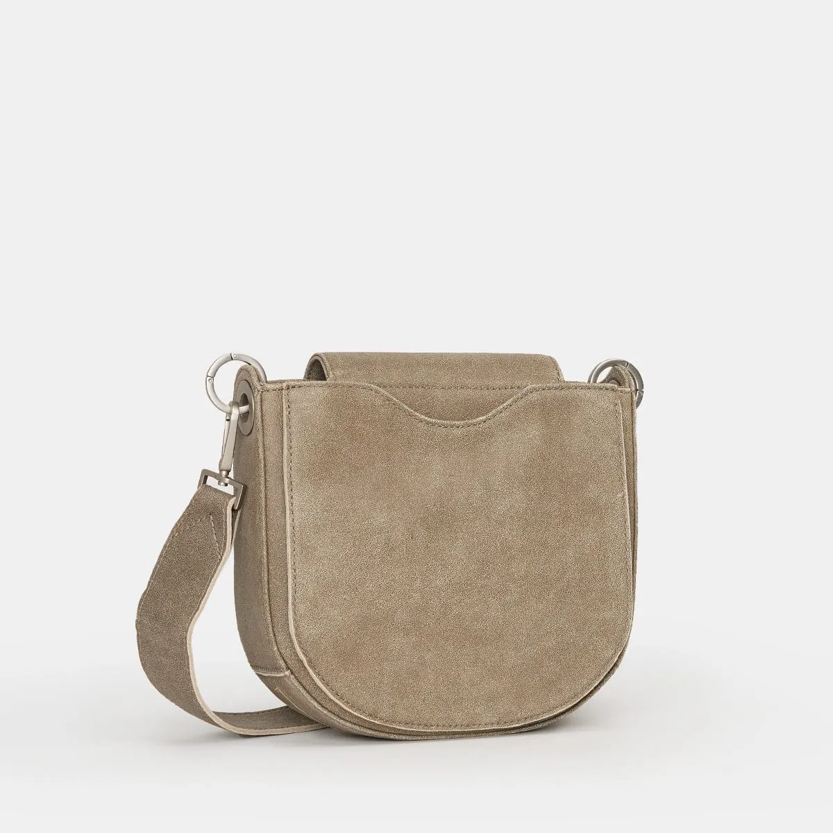 KAYCE SADDLE MED - Pewter/Brushed Silver