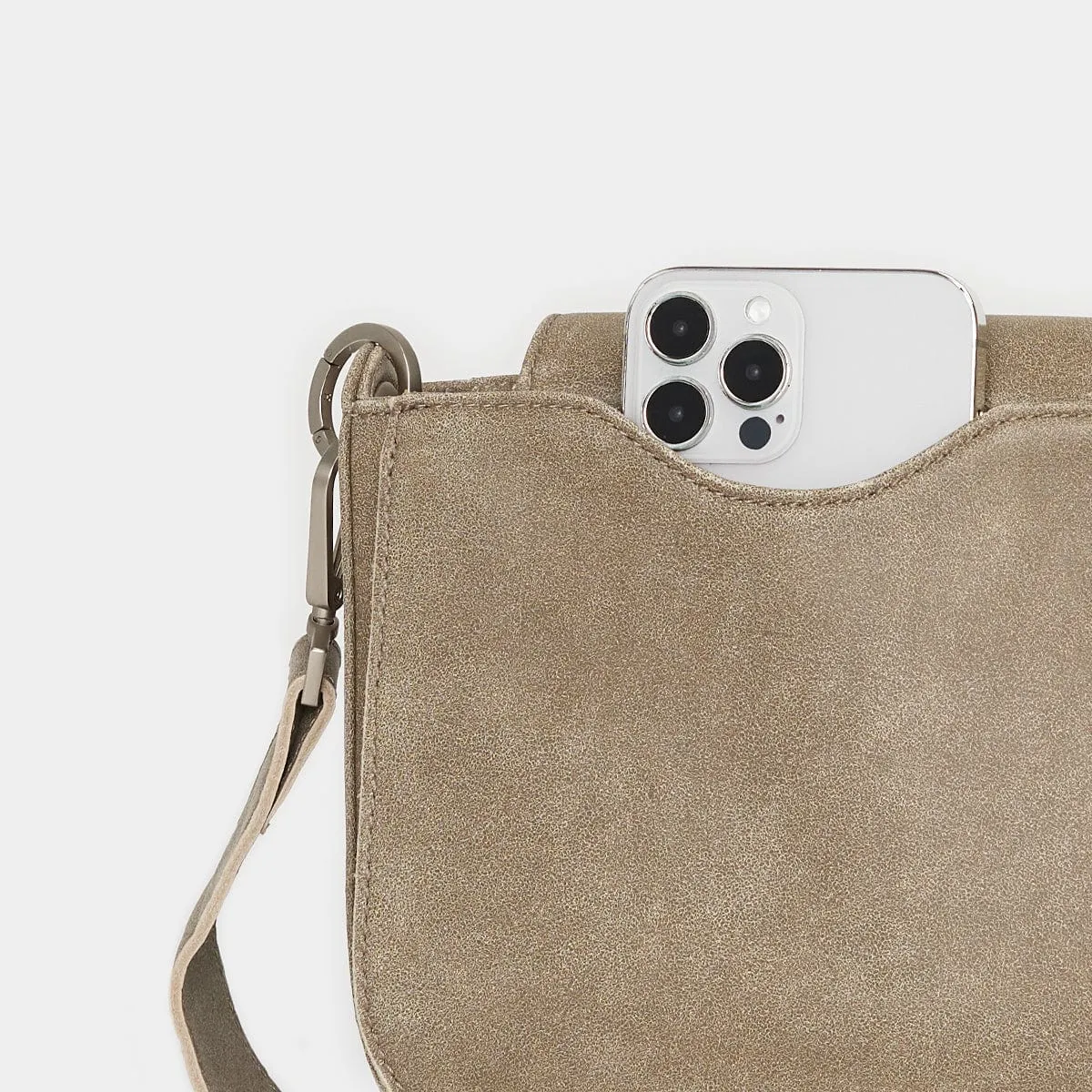 KAYCE SADDLE MED - Pewter/Brushed Silver