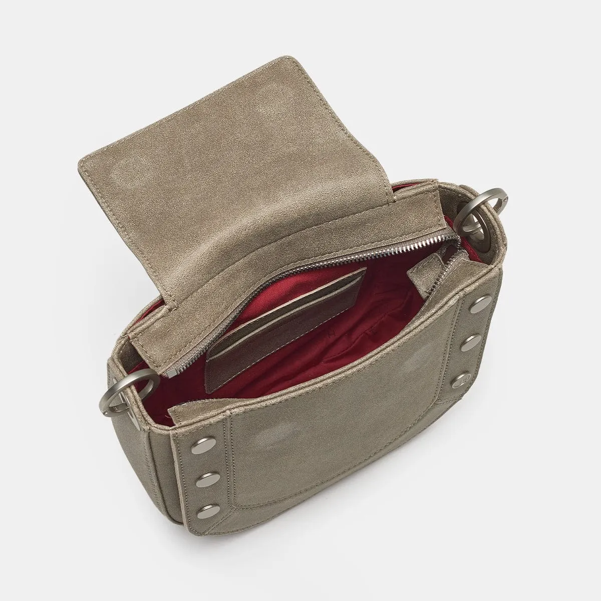 KAYCE SADDLE MED - Pewter/Brushed Silver