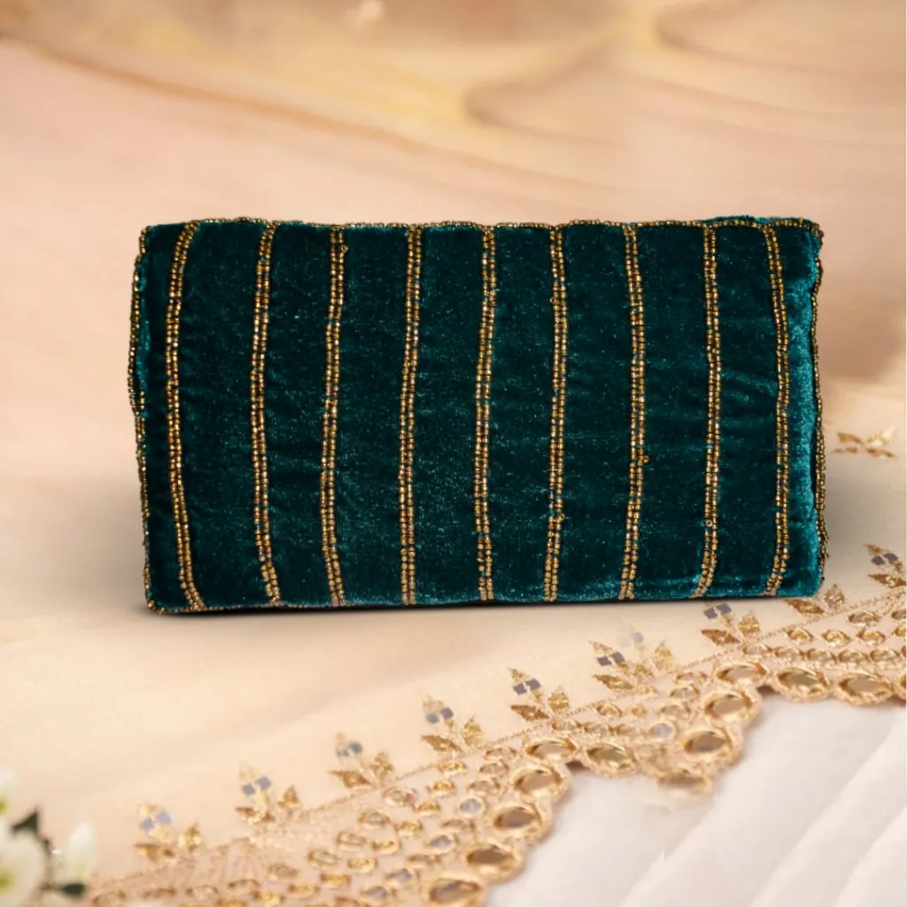 Khawaish Teal Flap Bag