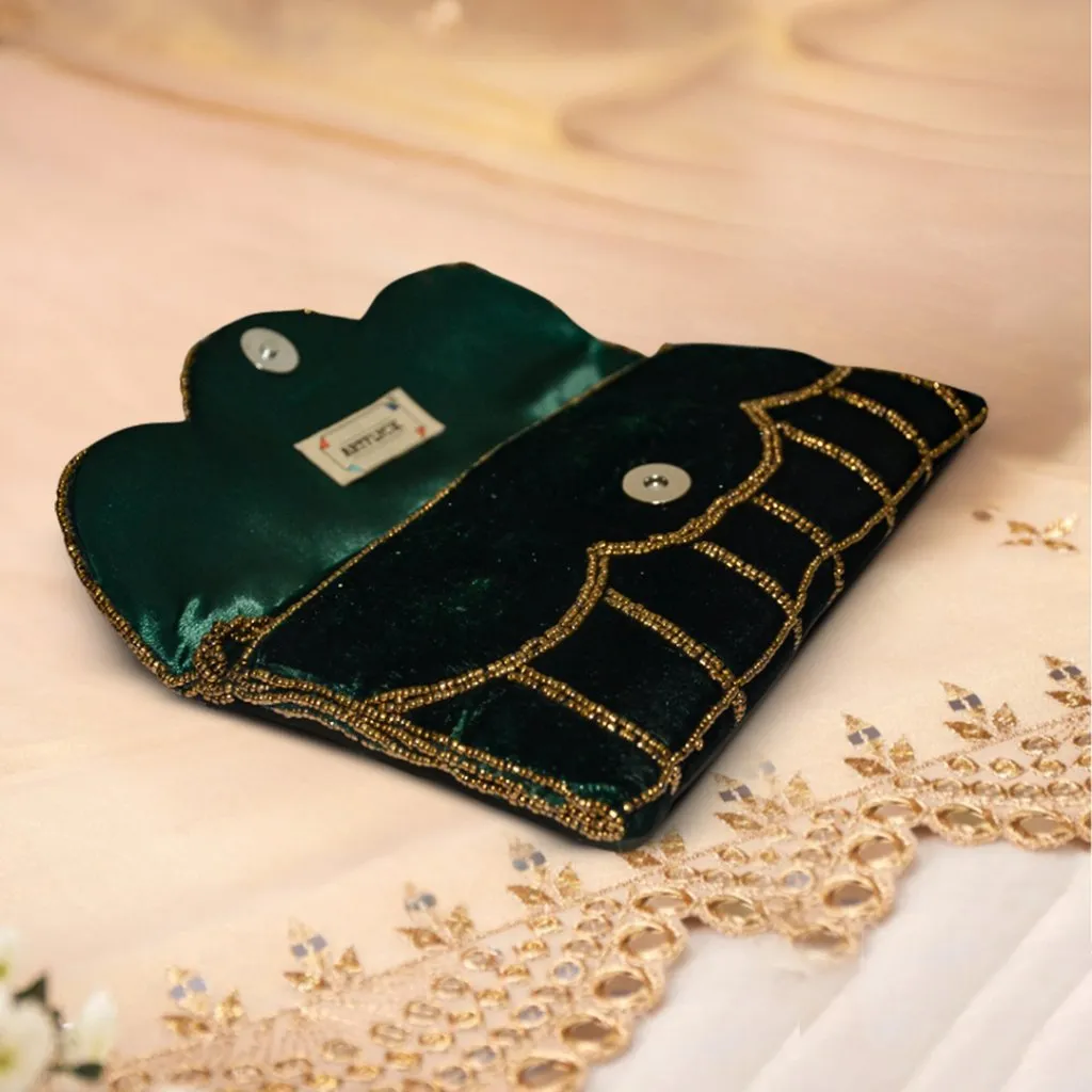 Khawaish Teal Flap Bag