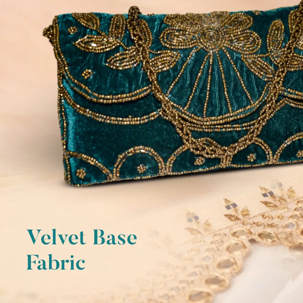 Khawaish Teal Flap Bag