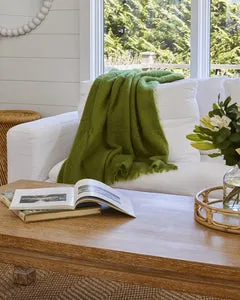 Lands Downunder Mohair Throw- Fern