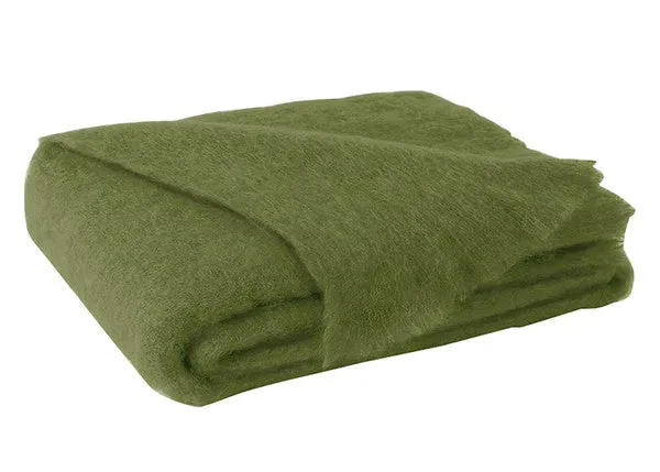 Lands Downunder Mohair Throw- Fern