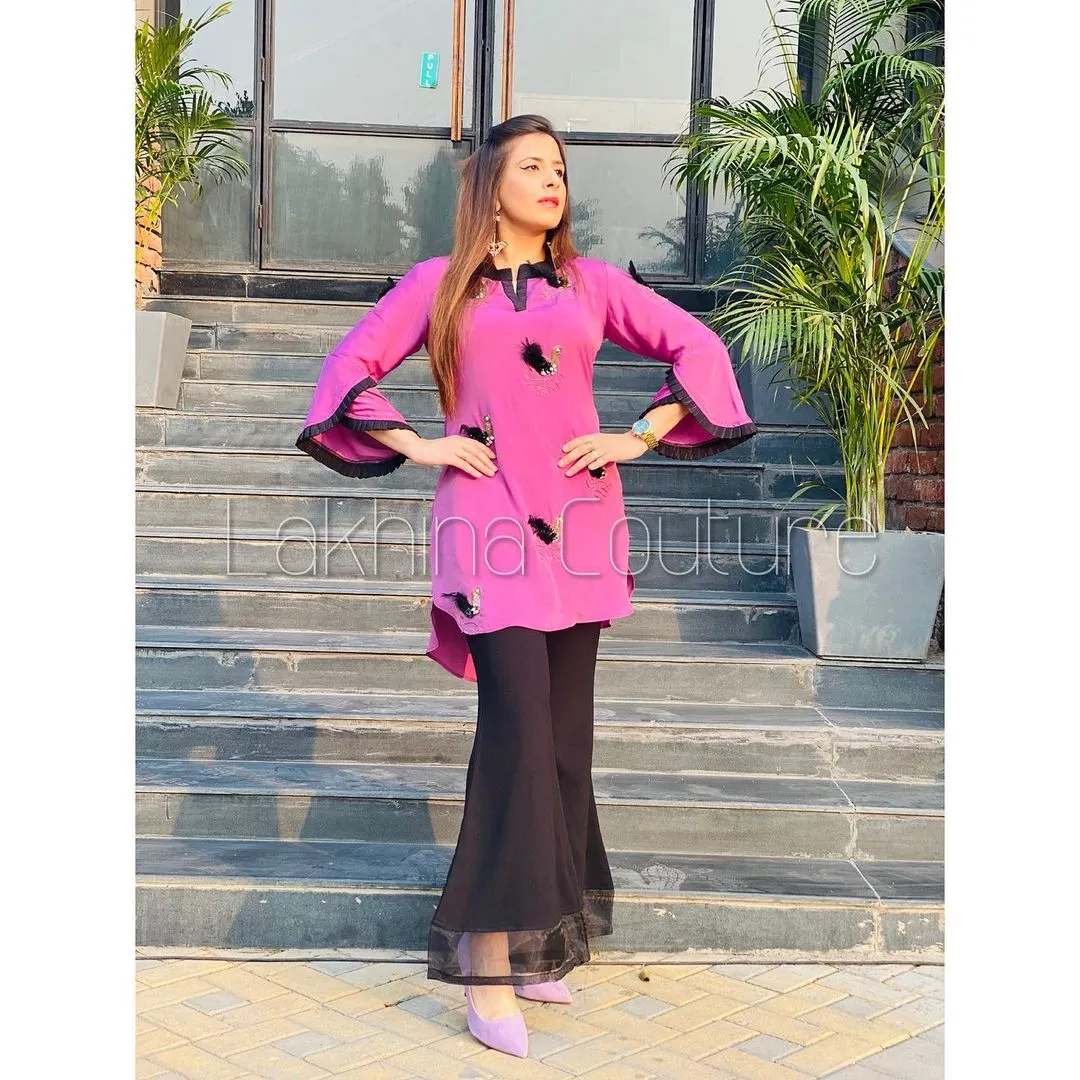 Lilac Black Gorgeous Suit