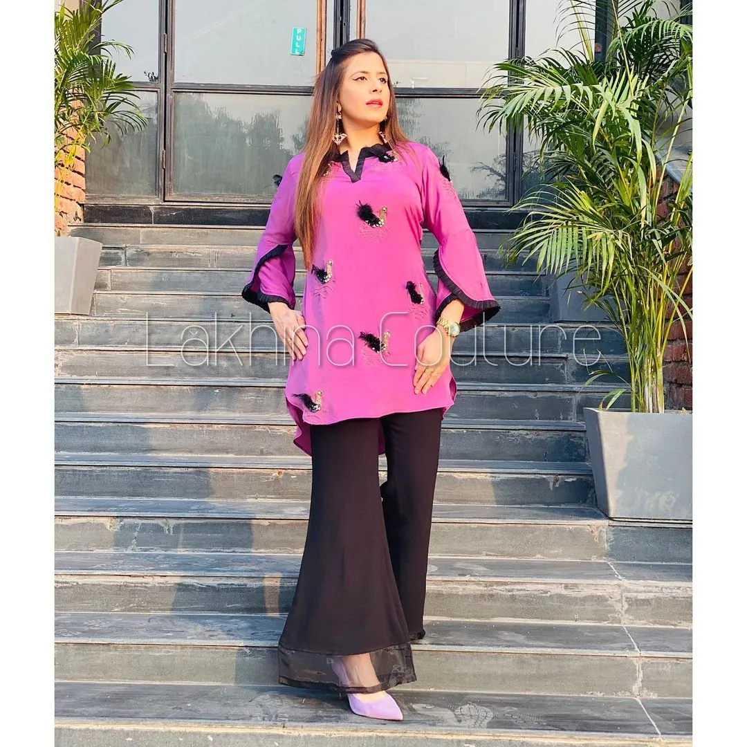 Lilac Black Gorgeous Suit