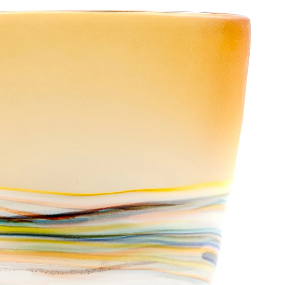 Marcellus Frosted Vase Citrine