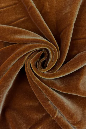 Marigold Silk Rayon Velvet Fabric