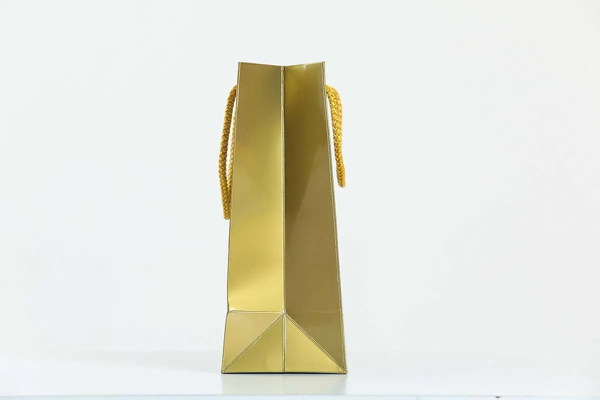 Medium Gold Glossy Laminated Uk Carrier Bags