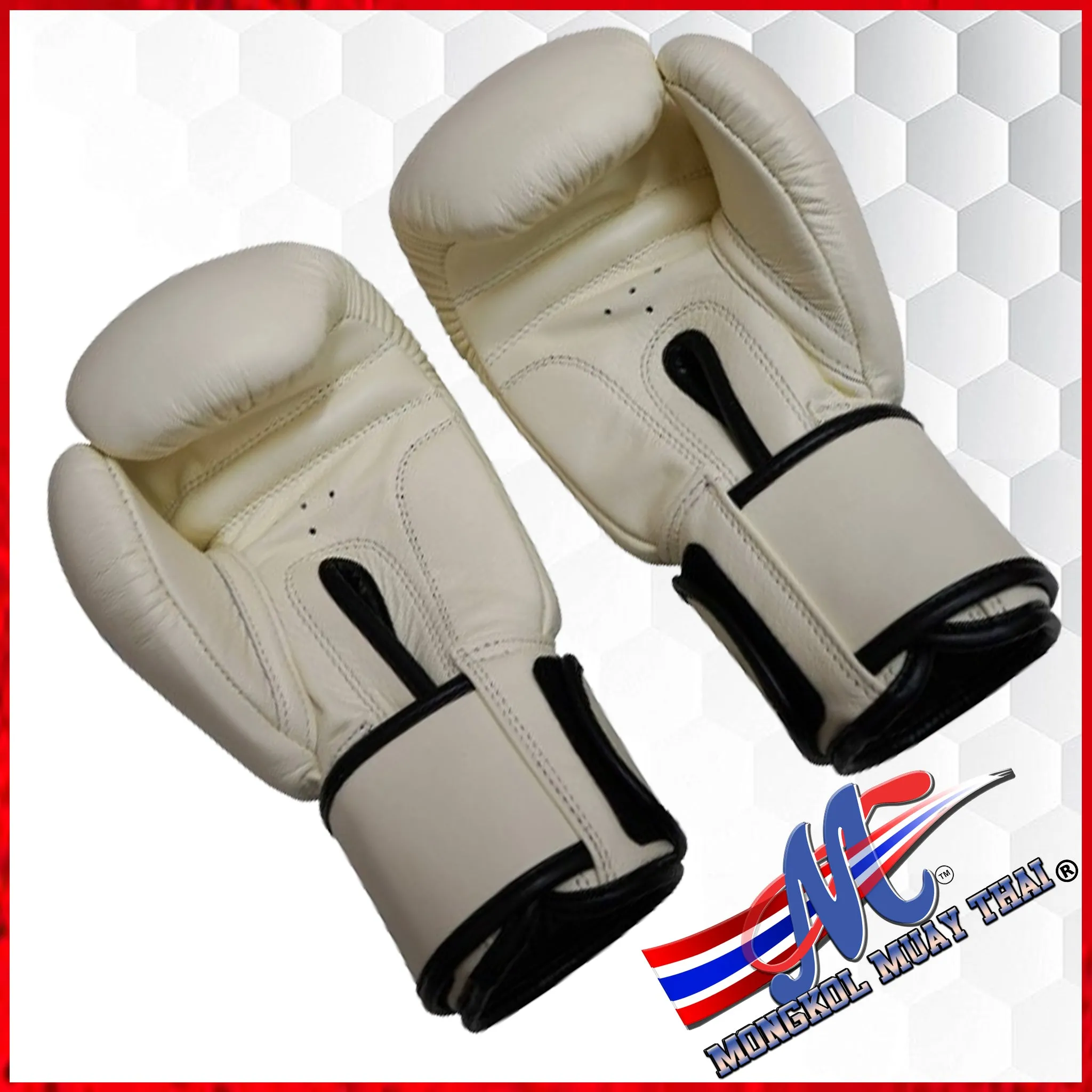 Mongkol boxing gloves Sakyan  off White Signature collection