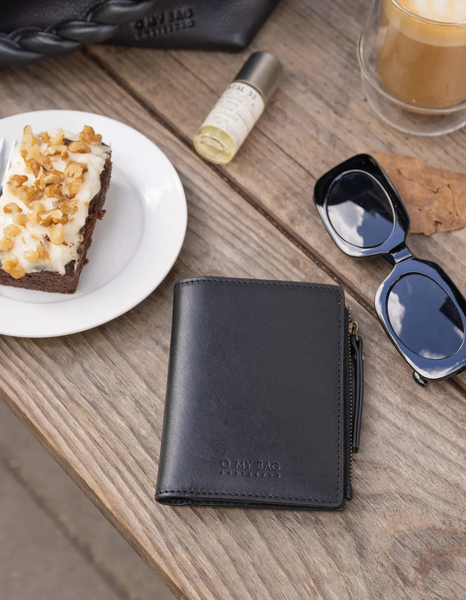O My Bag - Jamie Wallet - Black Classic Leather