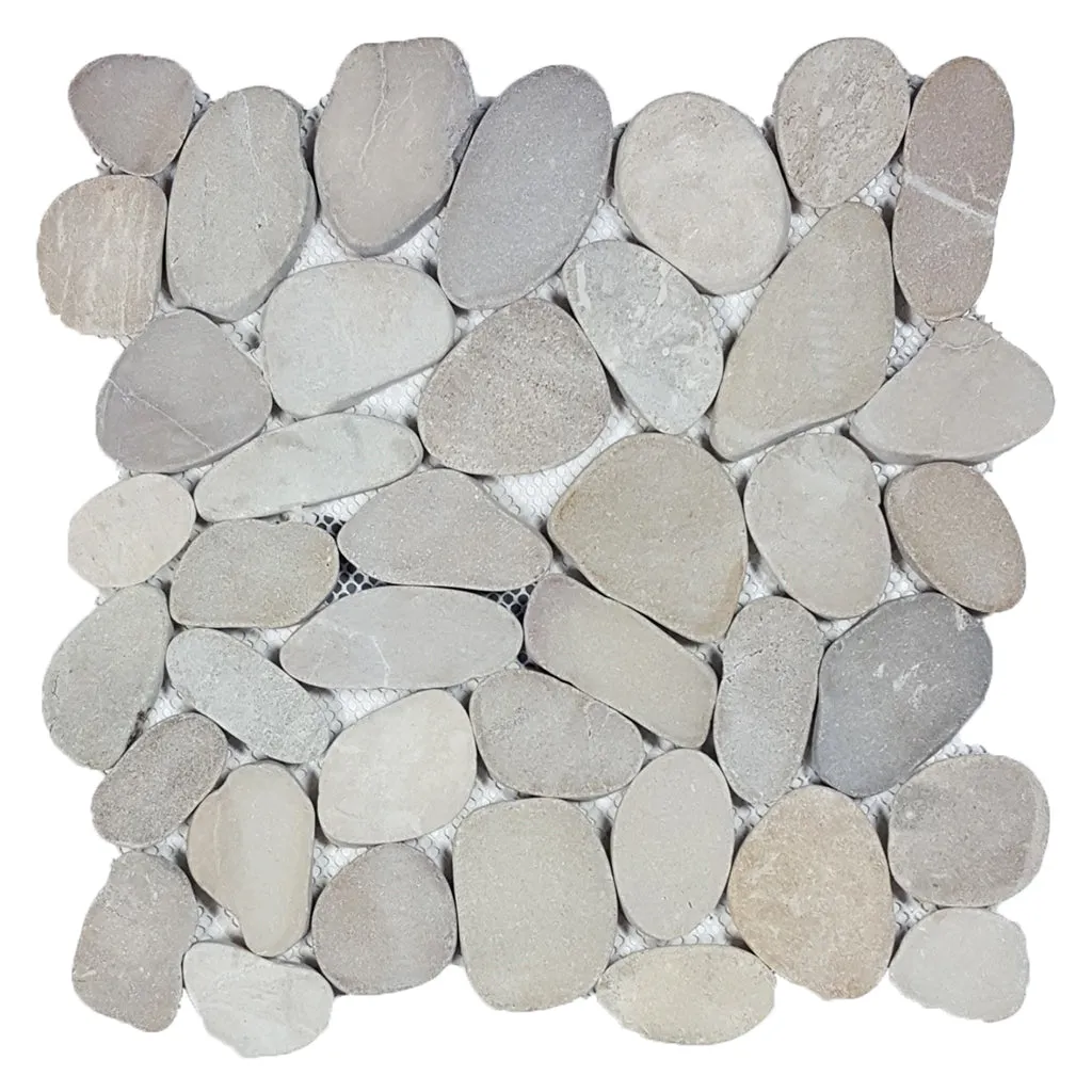 Ocean Stone Tan - Shaved Pebble Tile