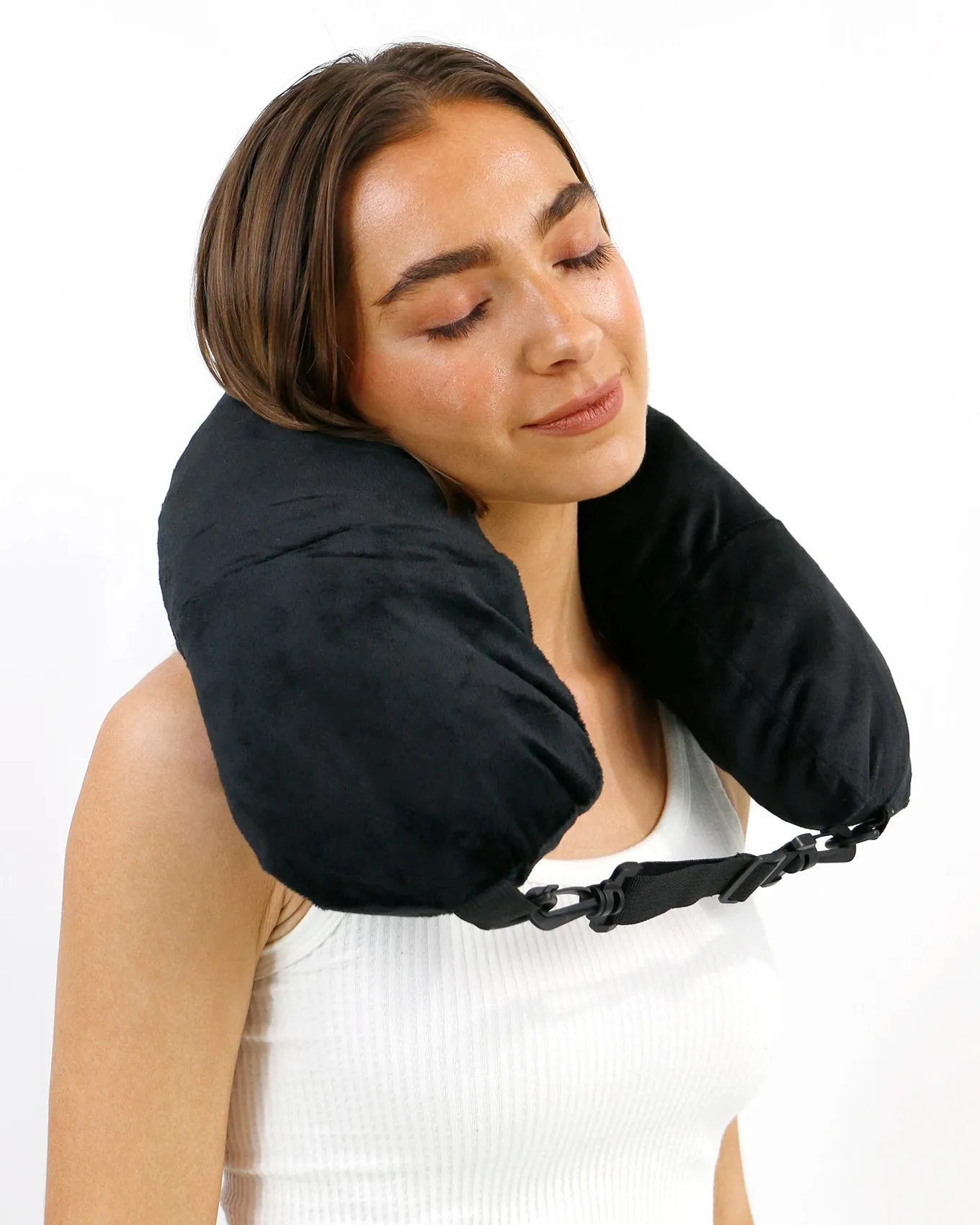 Packable Travel Neck Pillow in Black