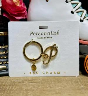 Perosnalite P Initial Bag Charm