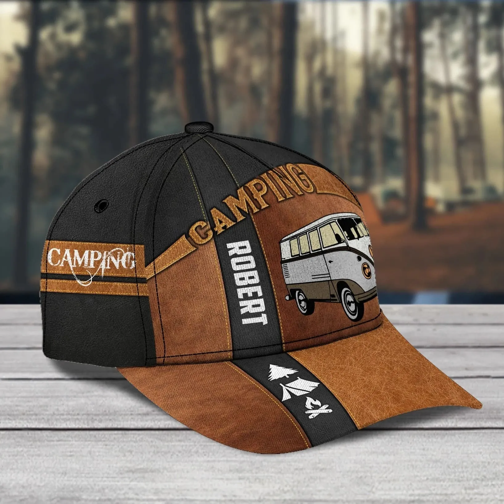 Personalized Camping Classic Cap for Family Camping, Camping Hat for Campers