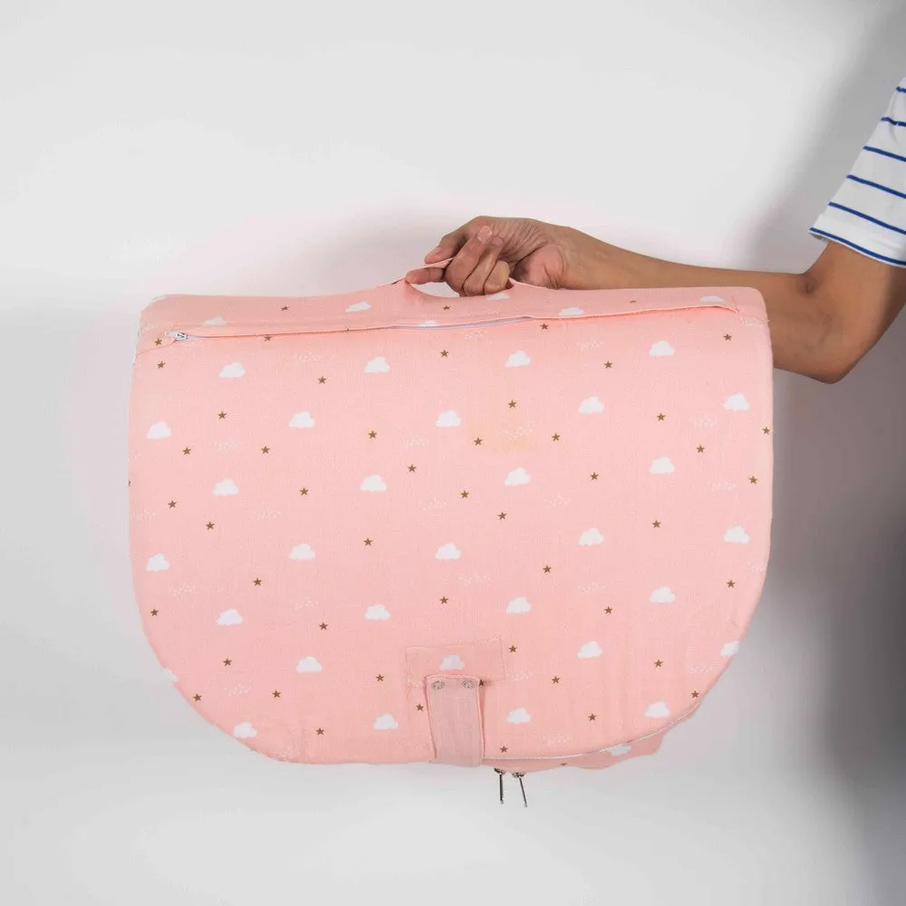 Pink Fairytale Foldable Baby Bed