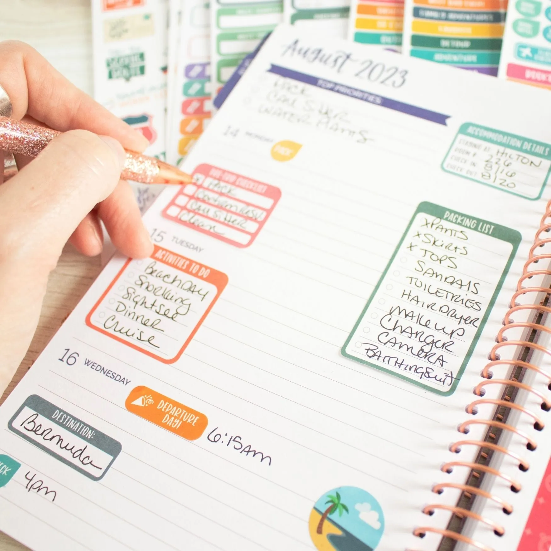 Planner Sticker Pack, Travel